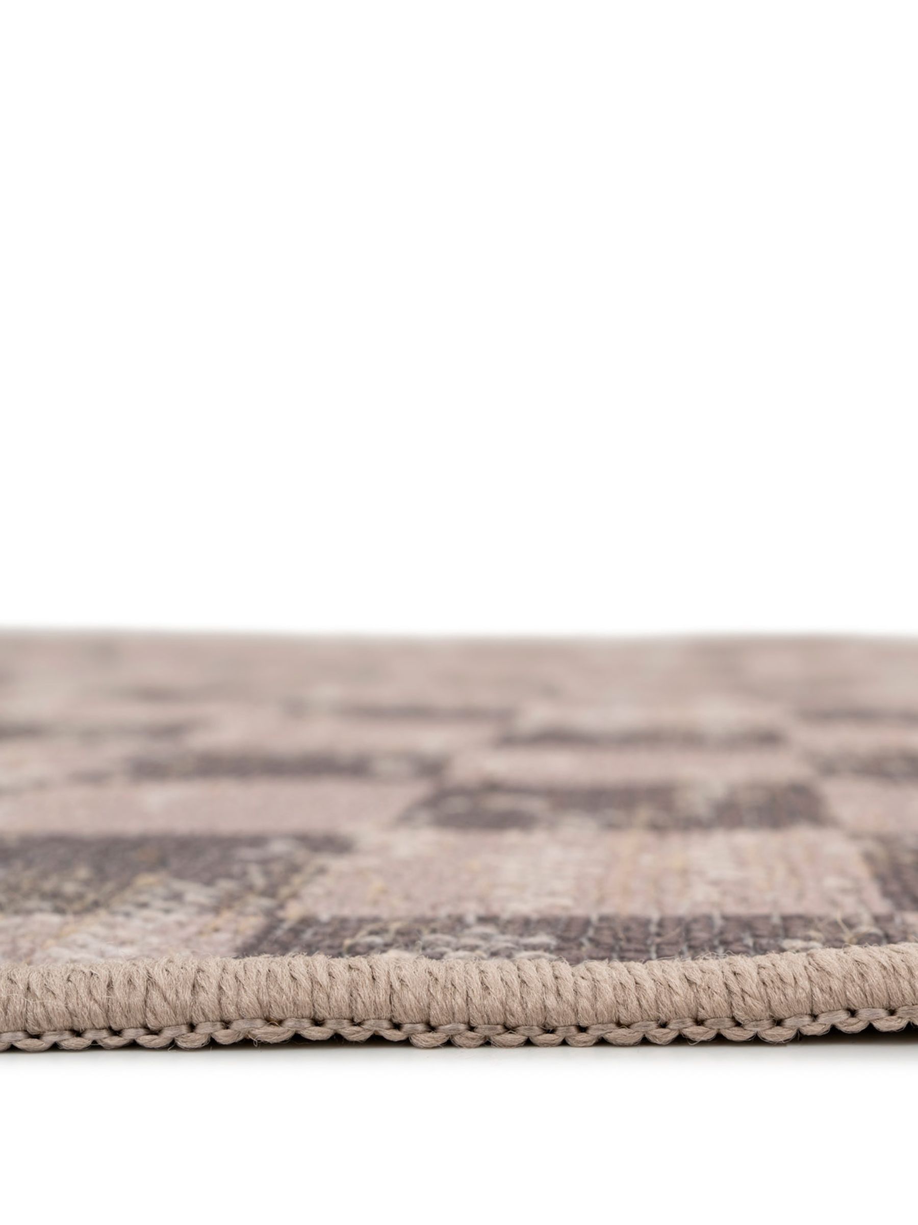 kukoon Brown Washable Juno Checkerboard Jute Style Runner - Image 5 of 6