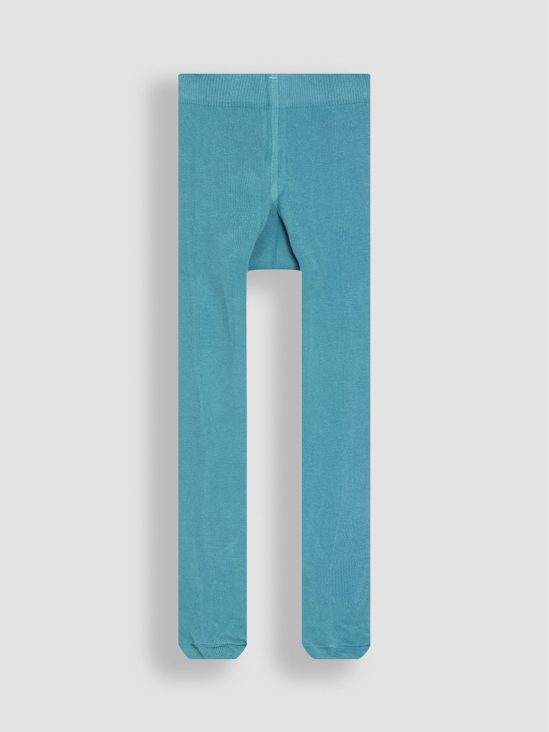 Duck Egg Blue Cotton Rich Plain Tights - Image 2 of 3
