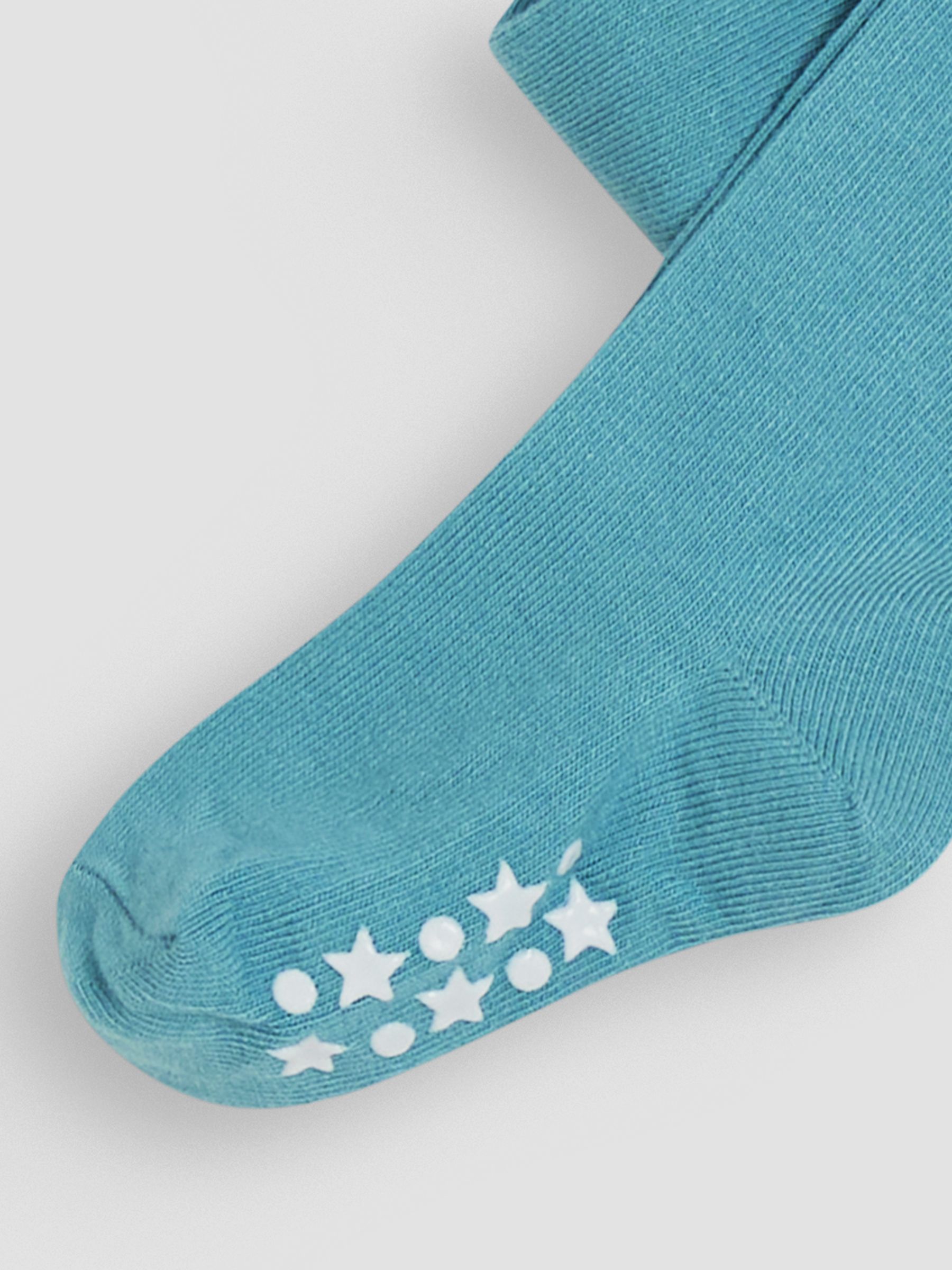Duck Egg Blue Cotton Rich Plain Tights - Image 3 of 3