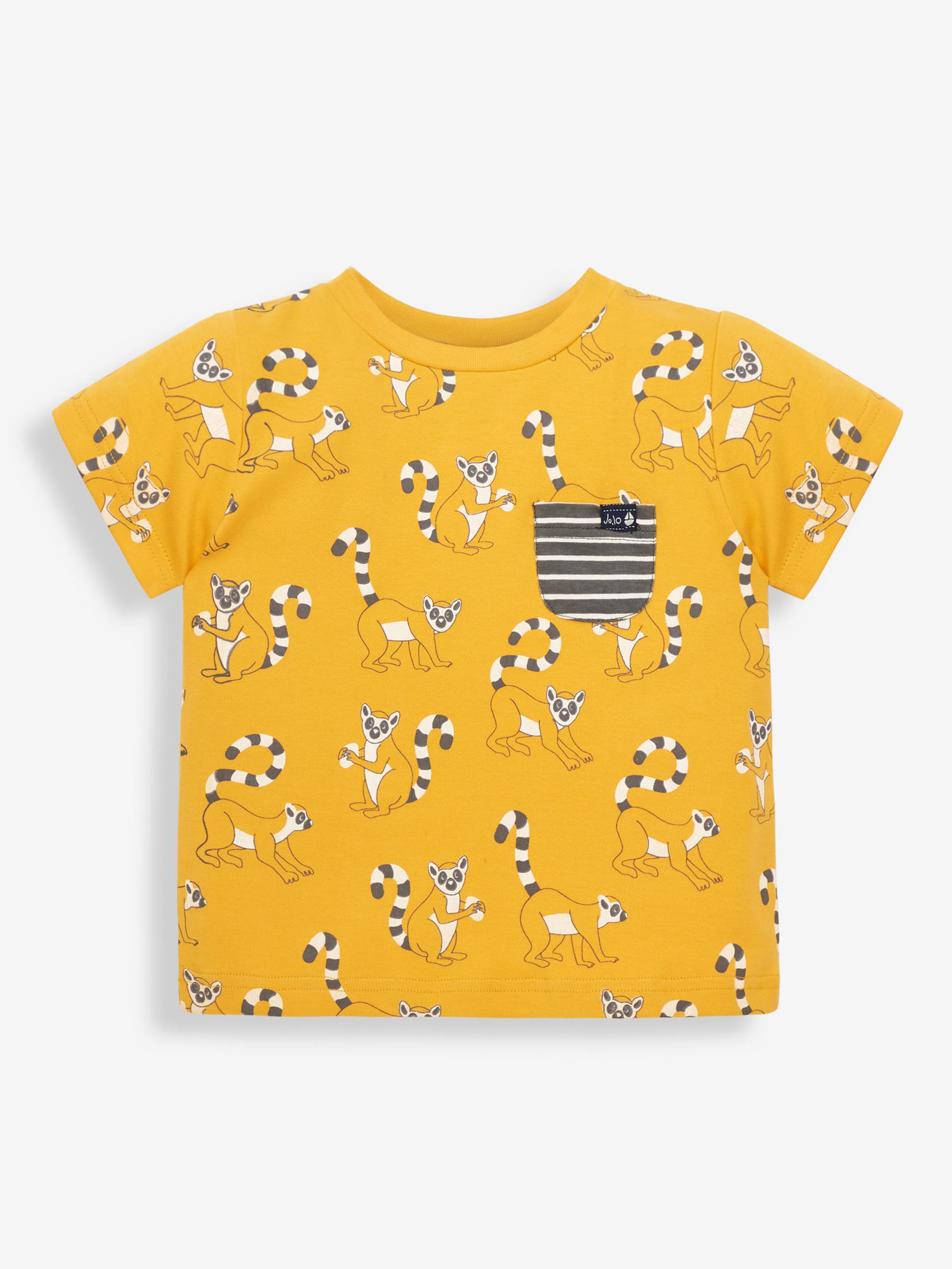 Mustard Kids' Lemur Print T-Shirt - Image 1 of 2