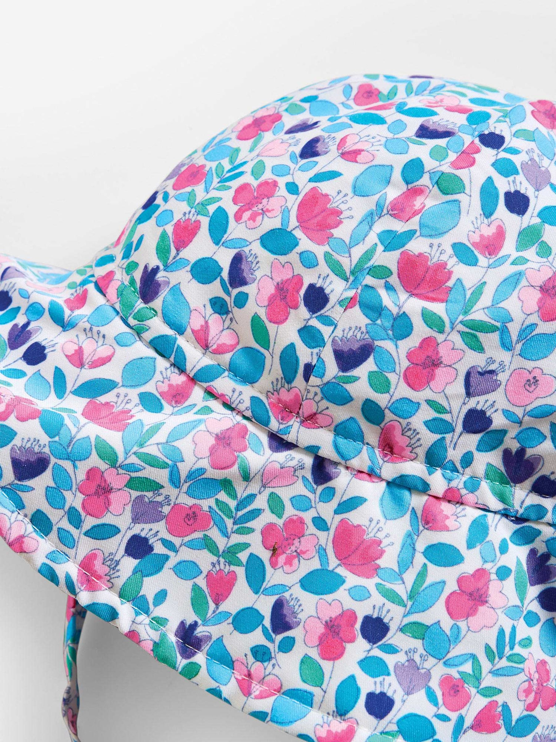Floral Girls' Floppy Sun Hat - Image 4 of 5