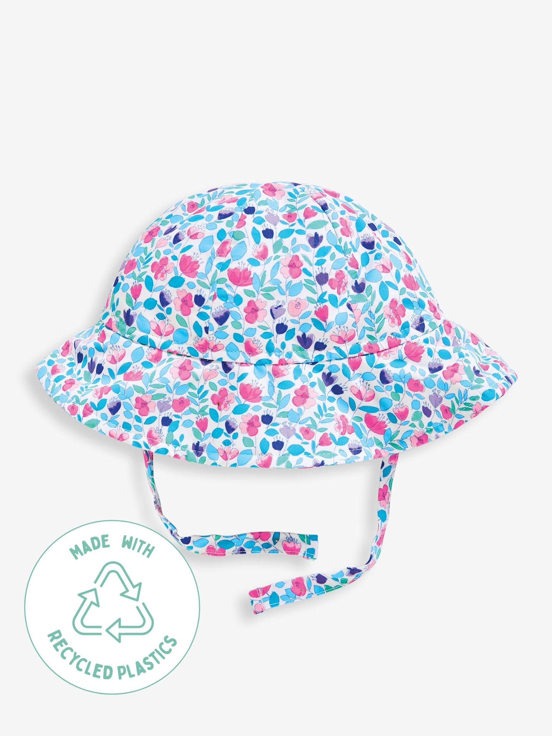 Floral Girls' Floppy Sun Hat - Image 5 of 5