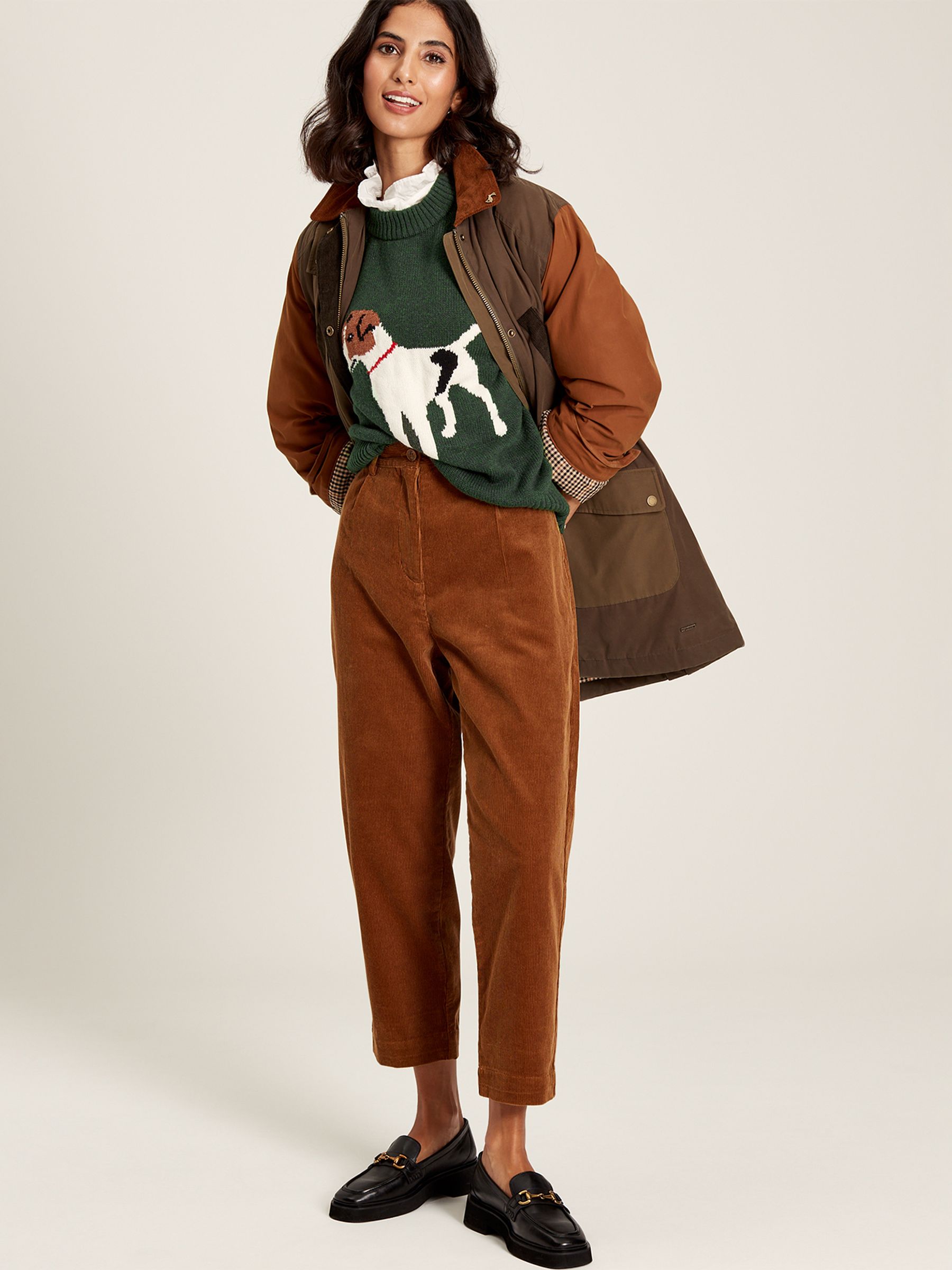 Margot Green Dog Intarsia Crew Neck Jumper - Image 3 of 6