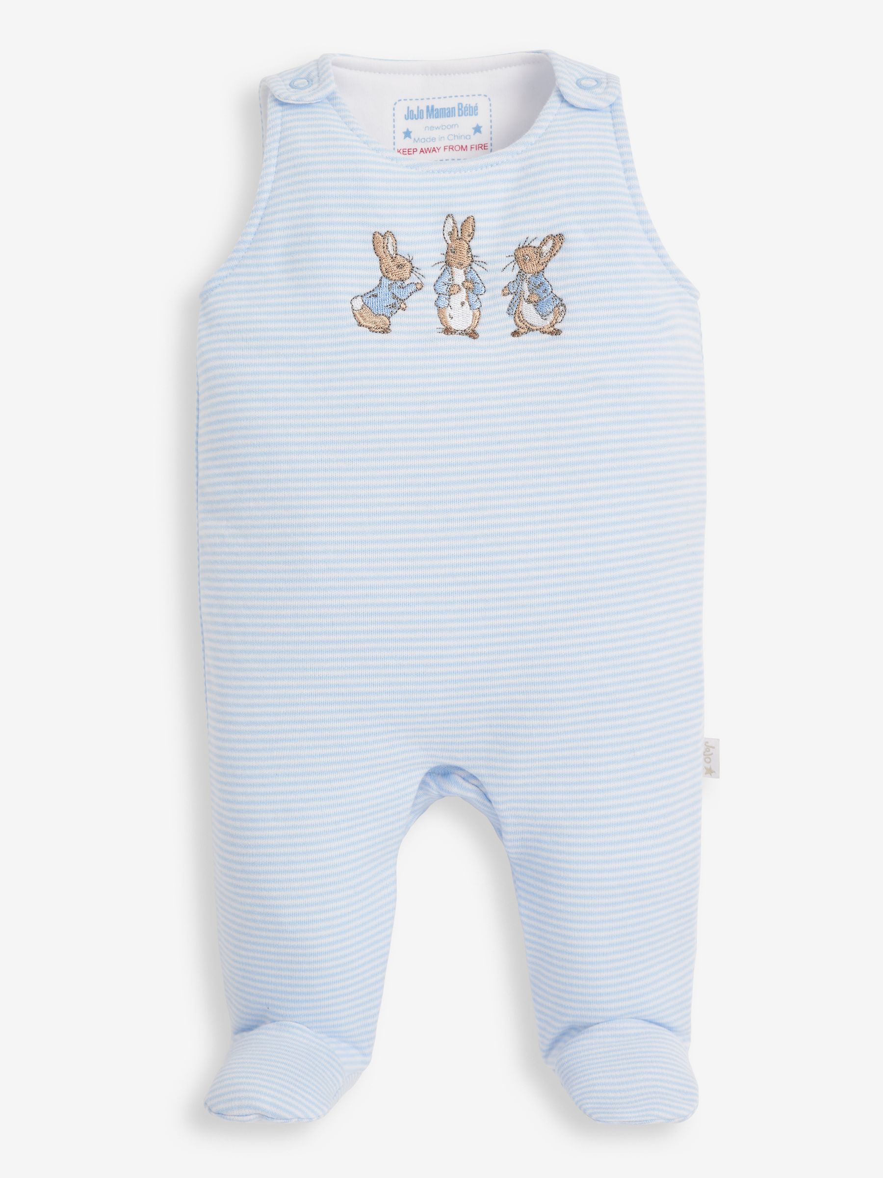 Blue 2-Piece Peter Rabbit Baby Dungaree Set - Image 5 of 7