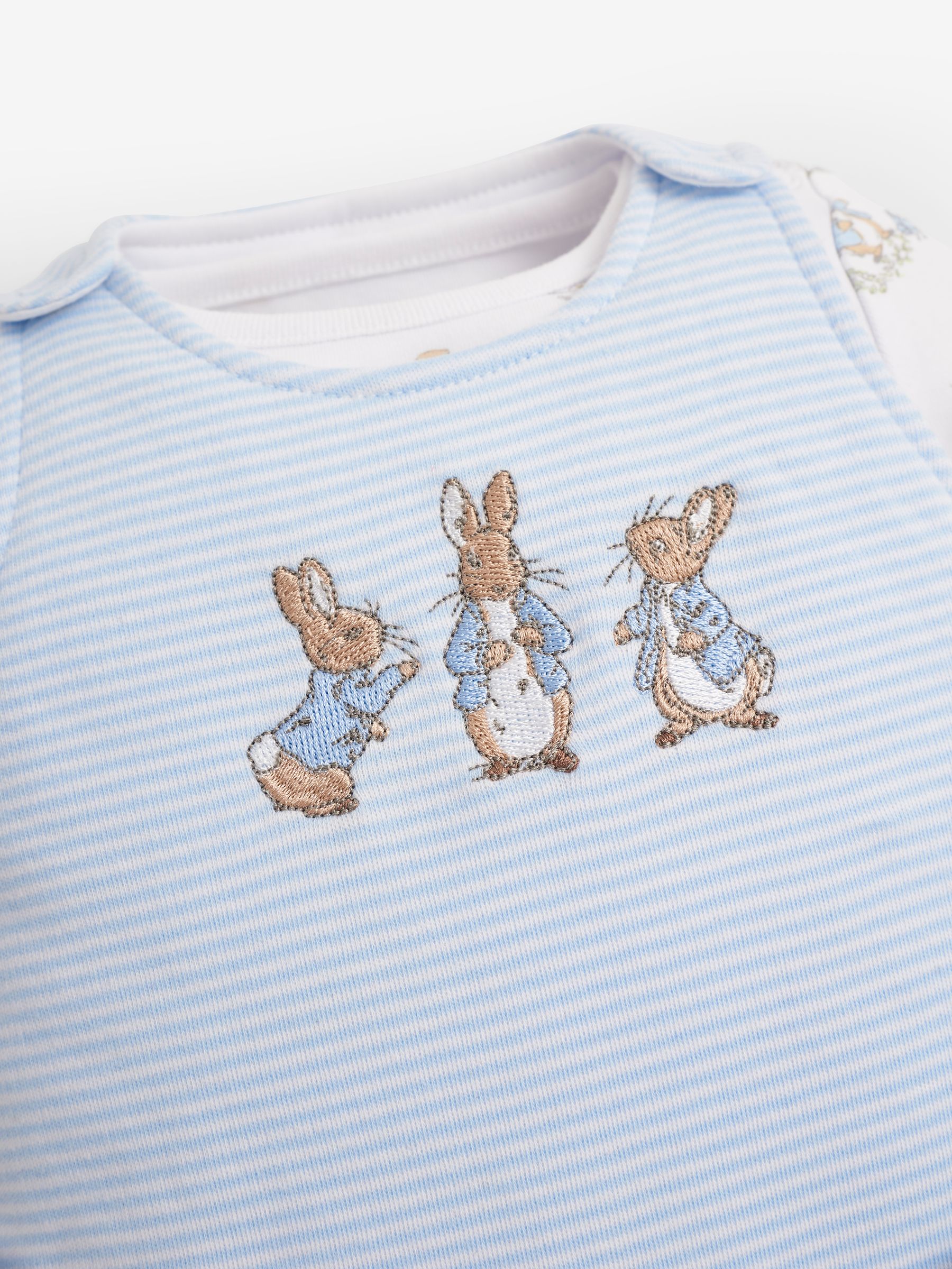 Blue 2-Piece Peter Rabbit Baby Dungaree Set - Image 7 of 7