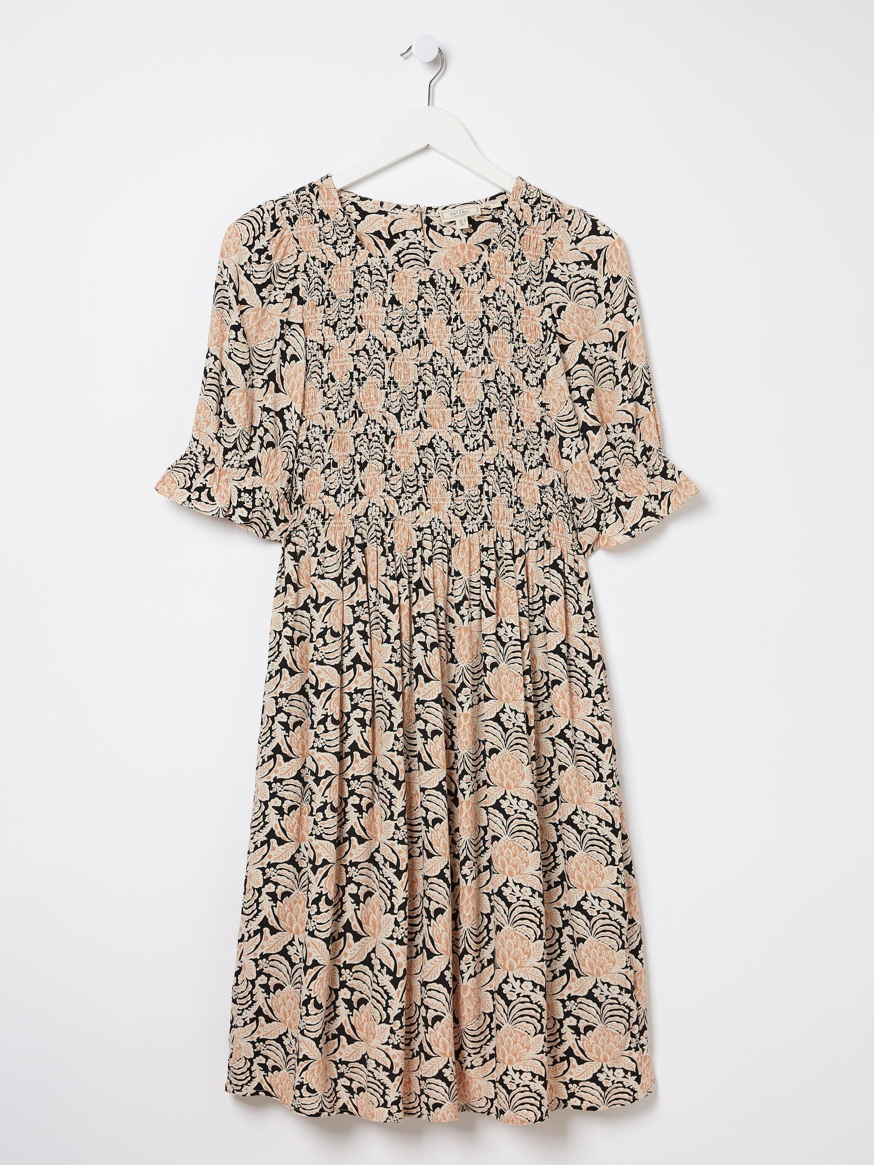 Black Pacey Damask Floral Dress - Image 6 of 6