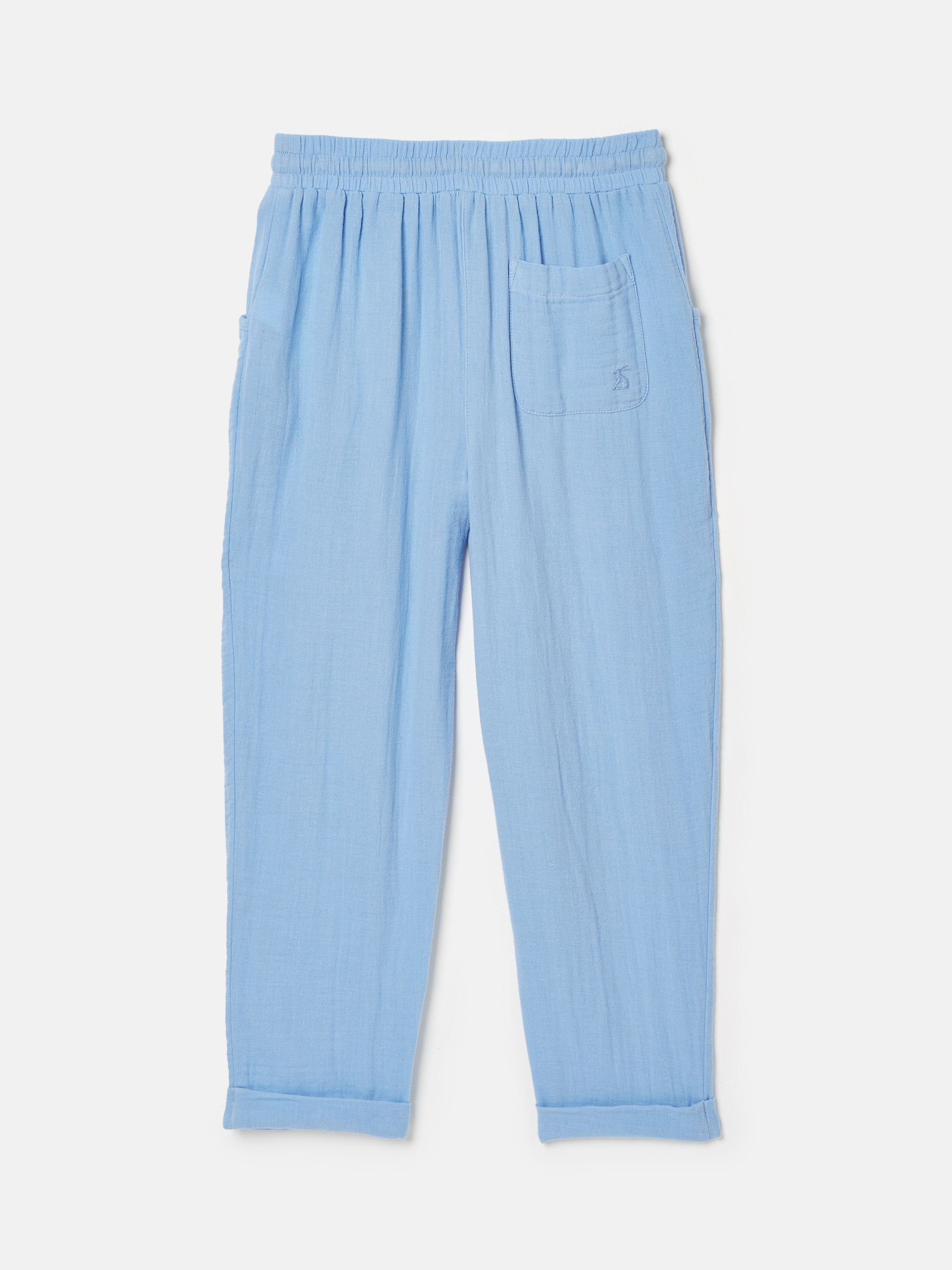Girls' Playtime Blue Textured Woven Trousers - Image 2 of 6