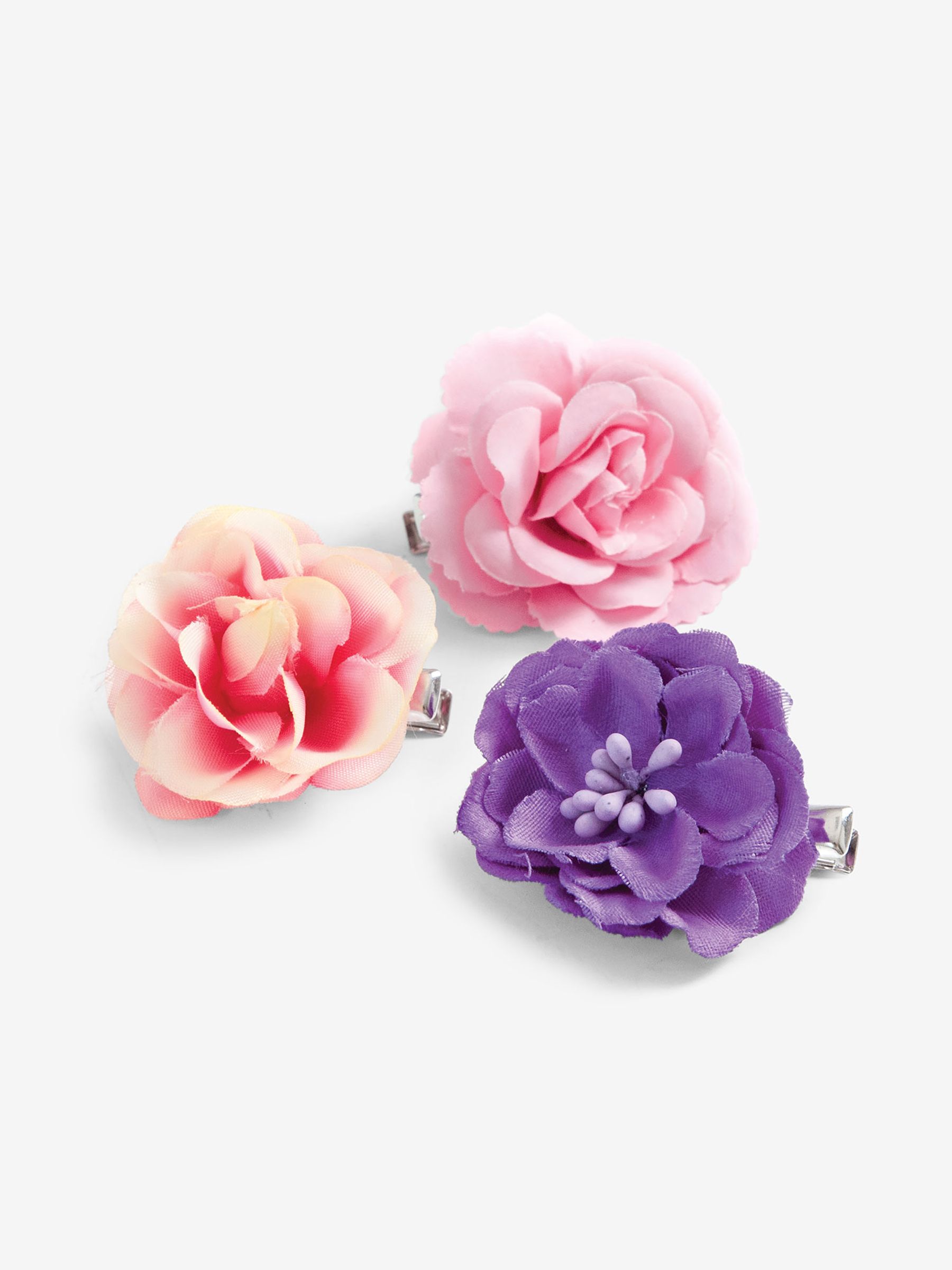 Multi 3-Pack Kids' Flower Hair Clips - Image 1 of 1