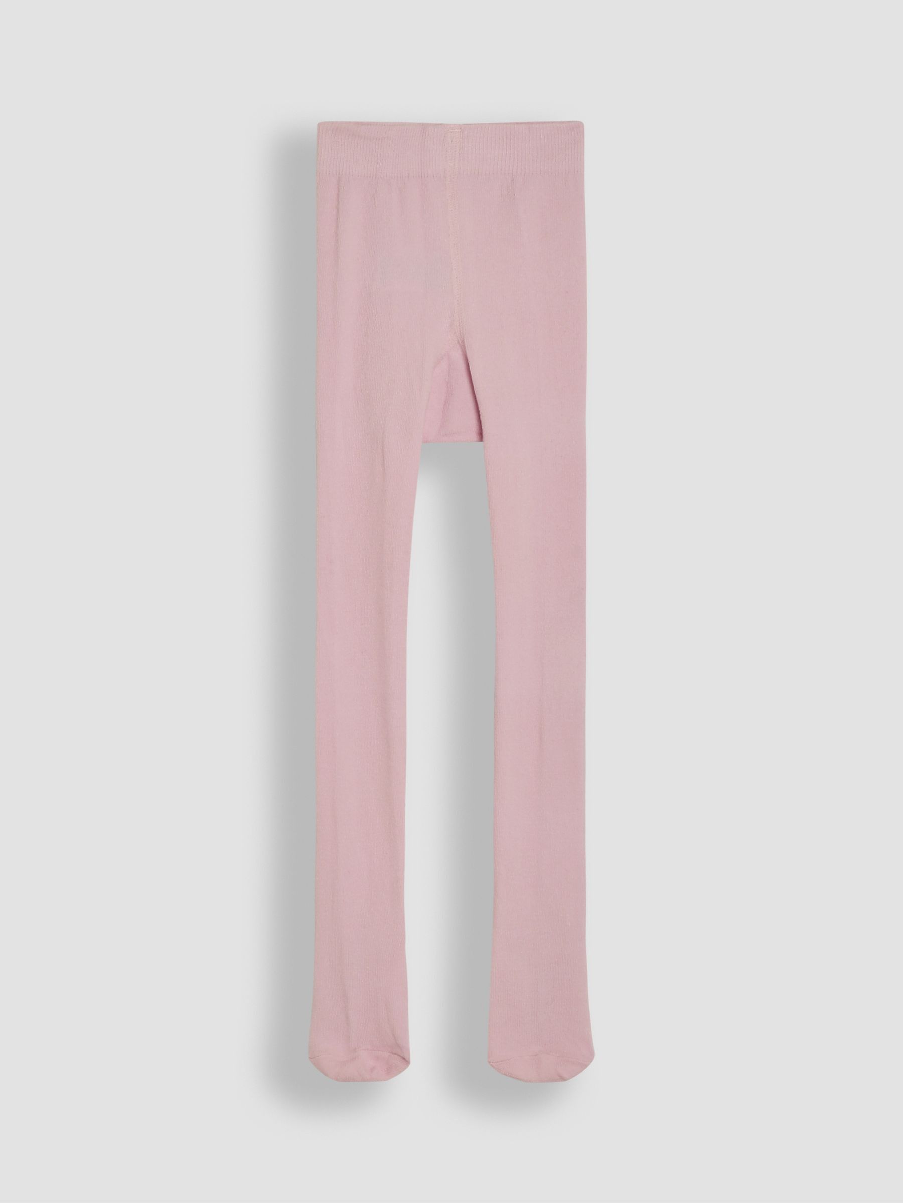 Pale Pink Cotton Rich Plain Tights - Image 2 of 3