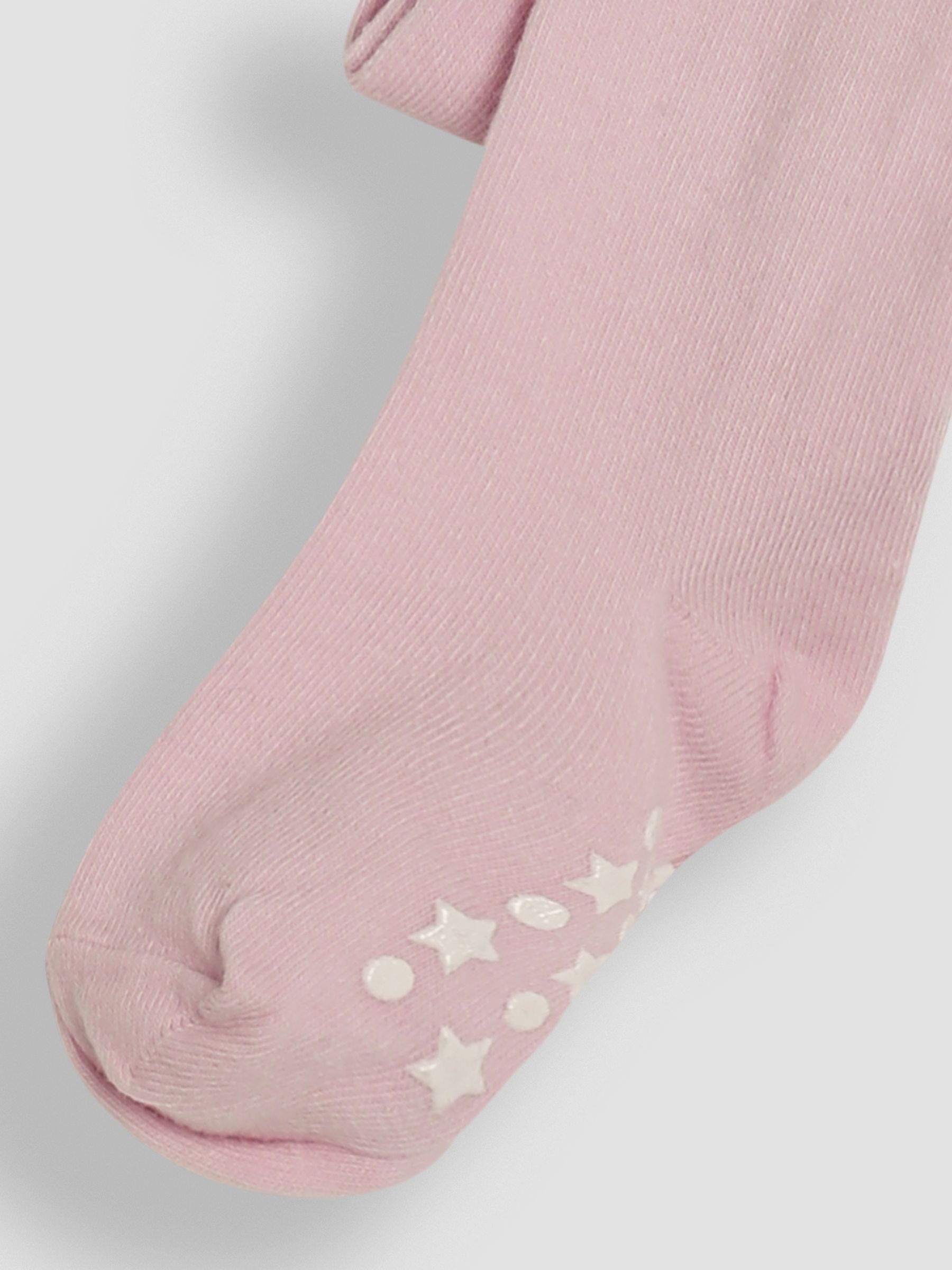 Pale Pink Cotton Rich Plain Tights - Image 3 of 3