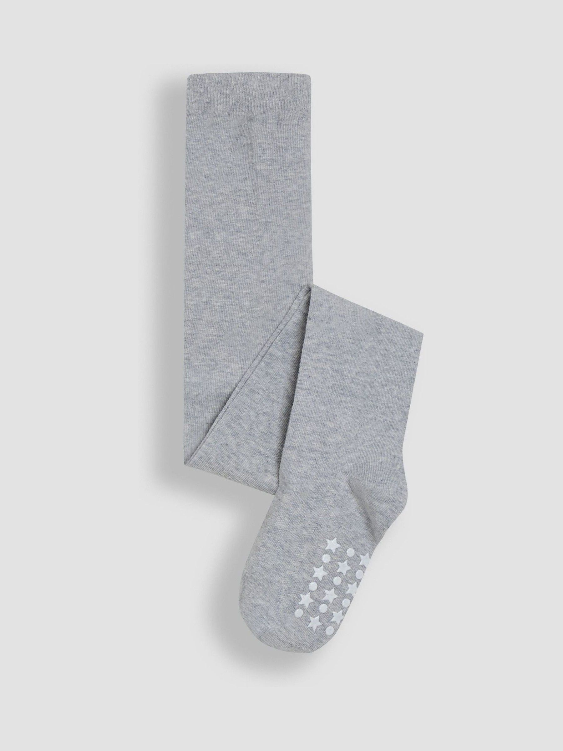 Marl Grey Cotton Rich Plain Tights - Image 1 of 3