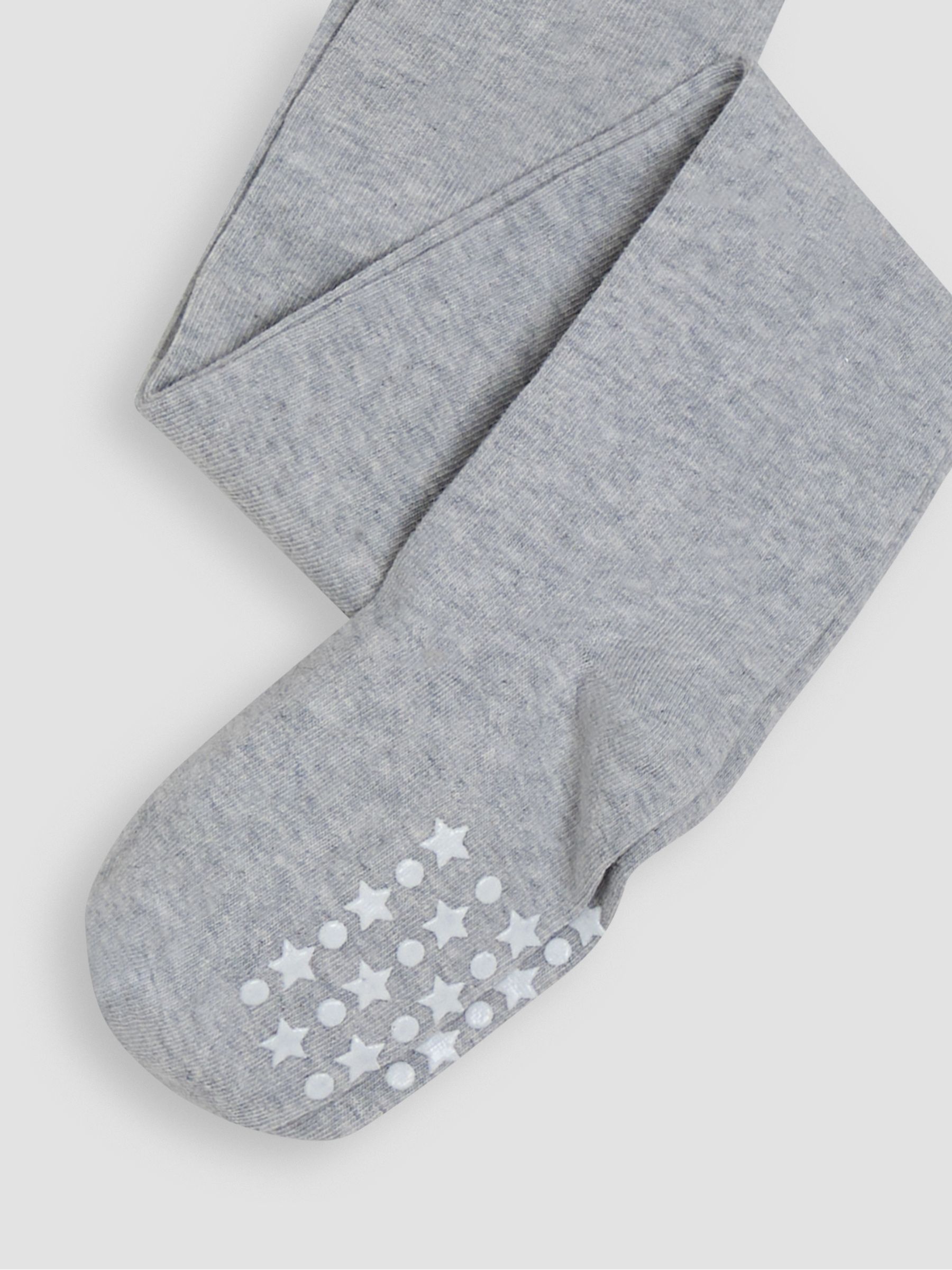 Marl Grey Cotton Rich Plain Tights - Image 3 of 3