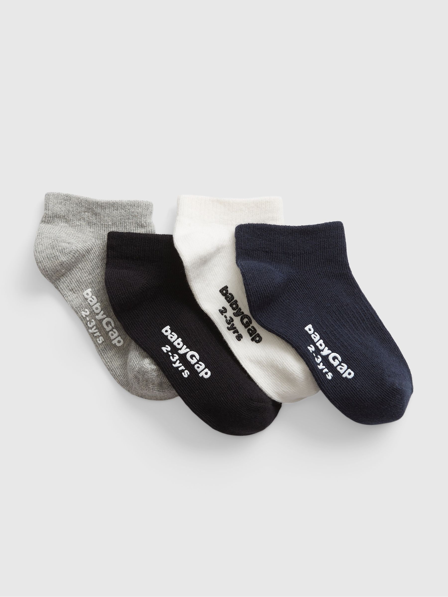 Grey Toddler Crew Socks 4-Pack - Image 1 of 1