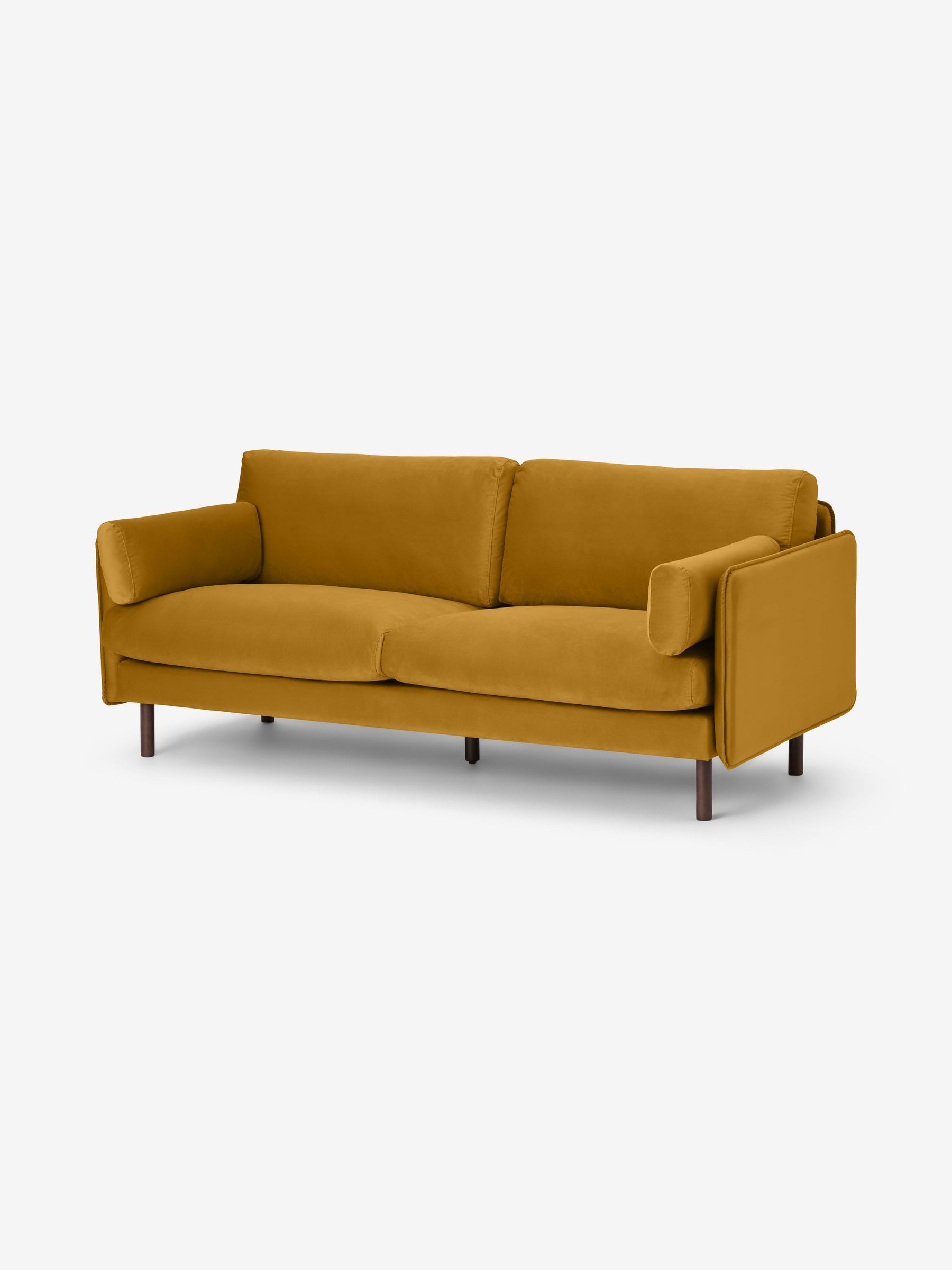 Brayla Sofa in a Box in Ochre Yellow - Image 1 of 8