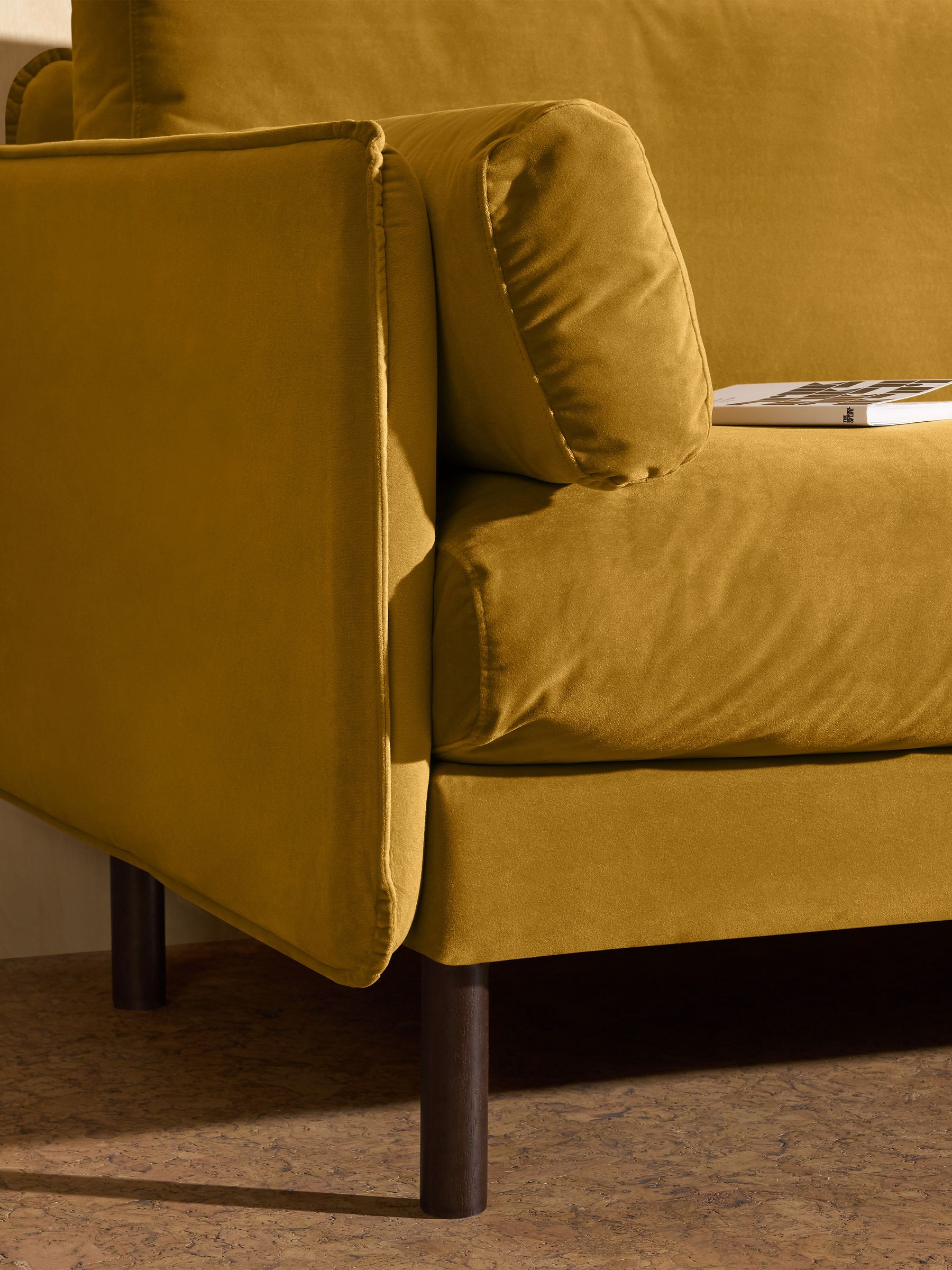 Brayla Sofa in a Box in Ochre Yellow - Image 5 of 8