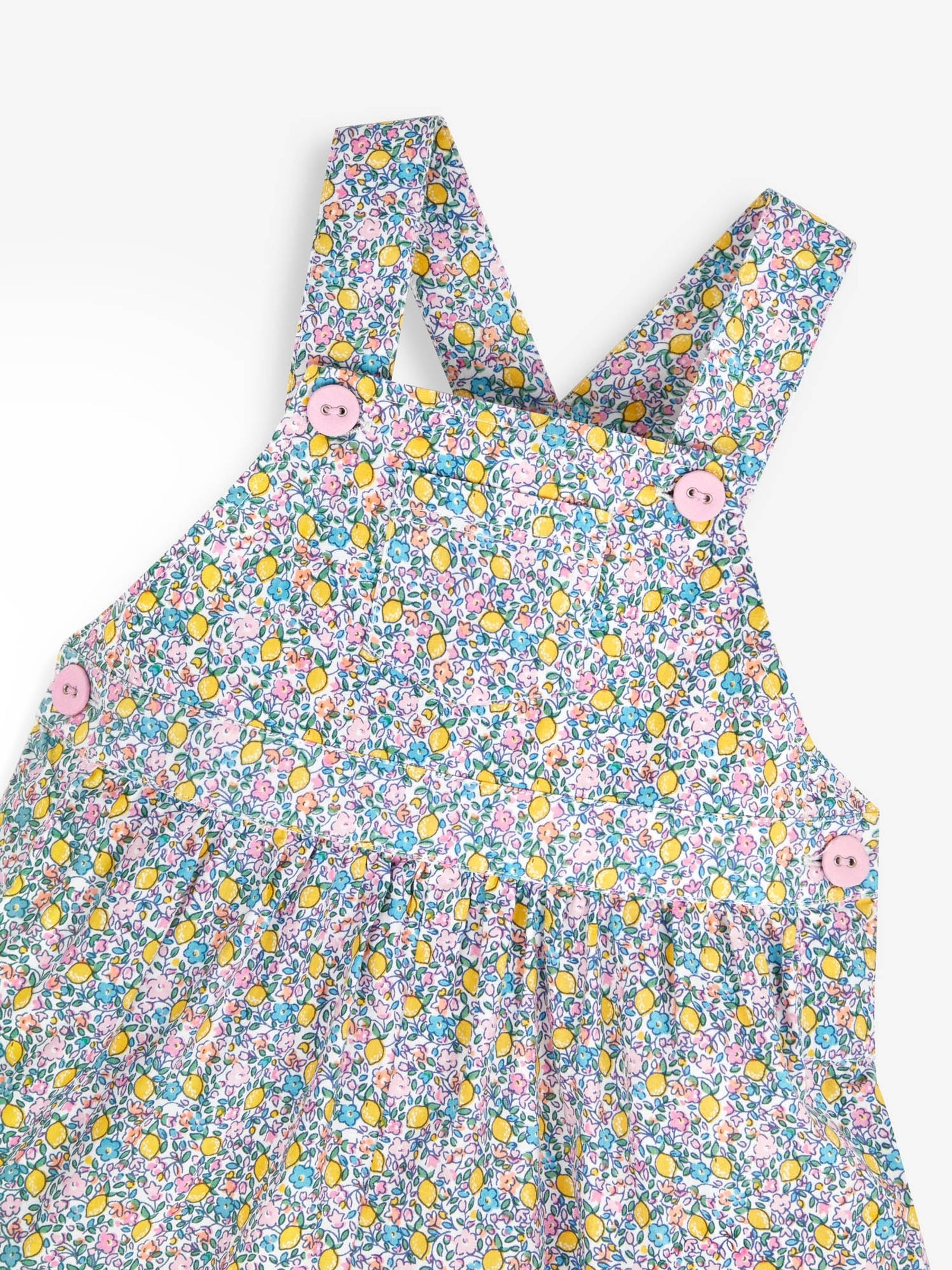 Lemon Ditsy Print Culotte Dungarees - Image 4 of 5