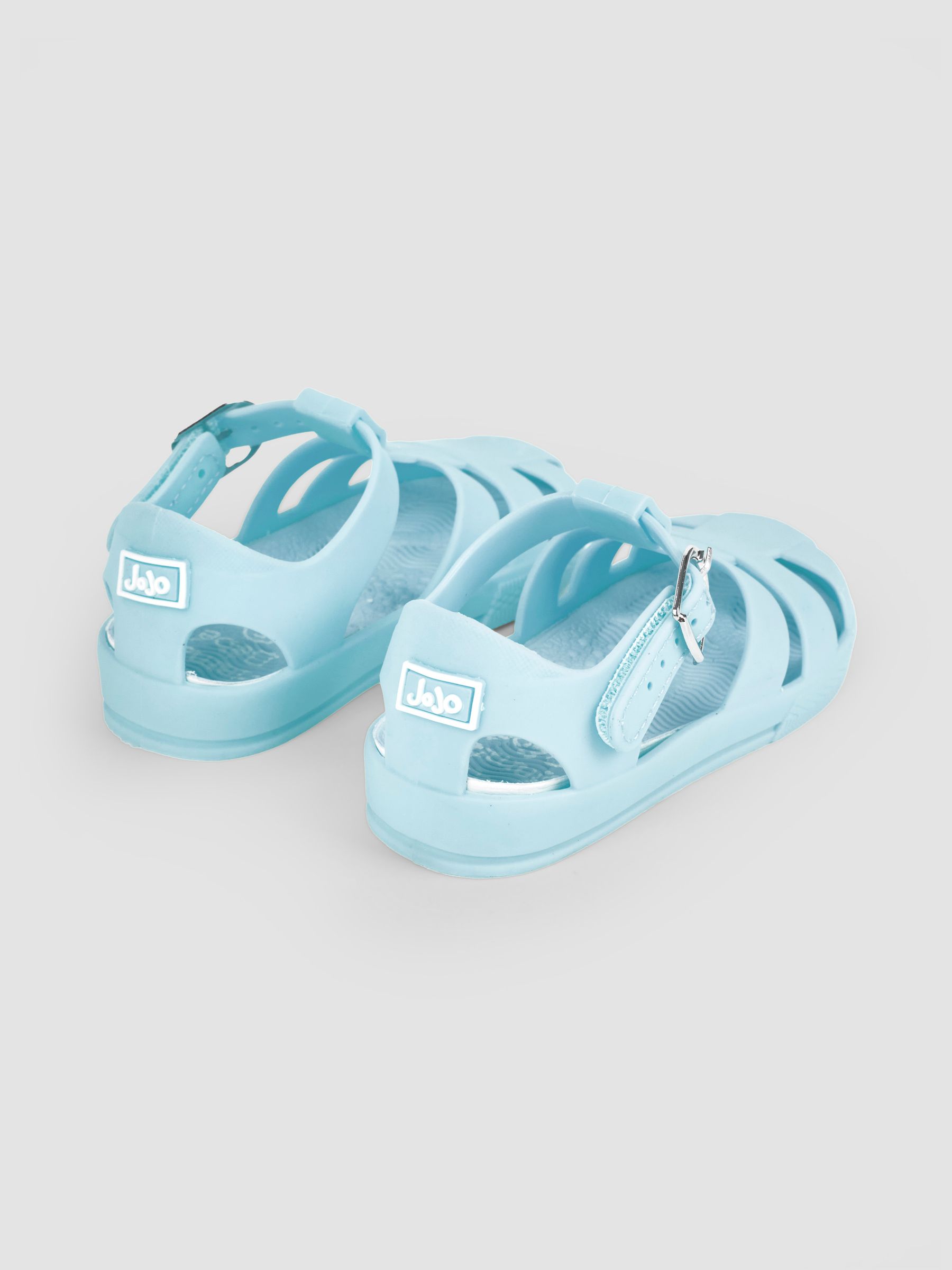 Aqua Blue Jelly Sandals - Image 2 of 4