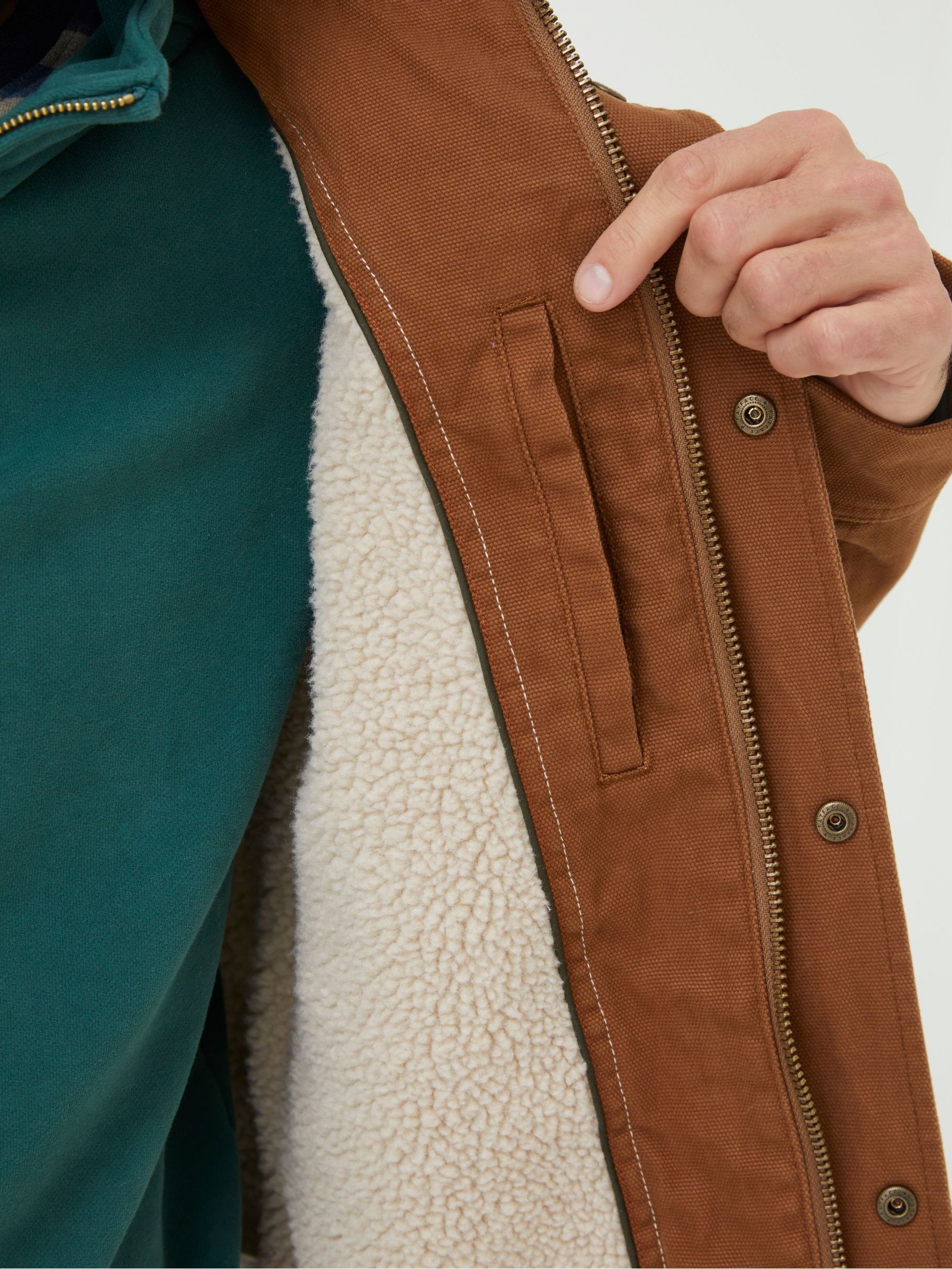 Brown Canvas Jacket - Image 6 of 7
