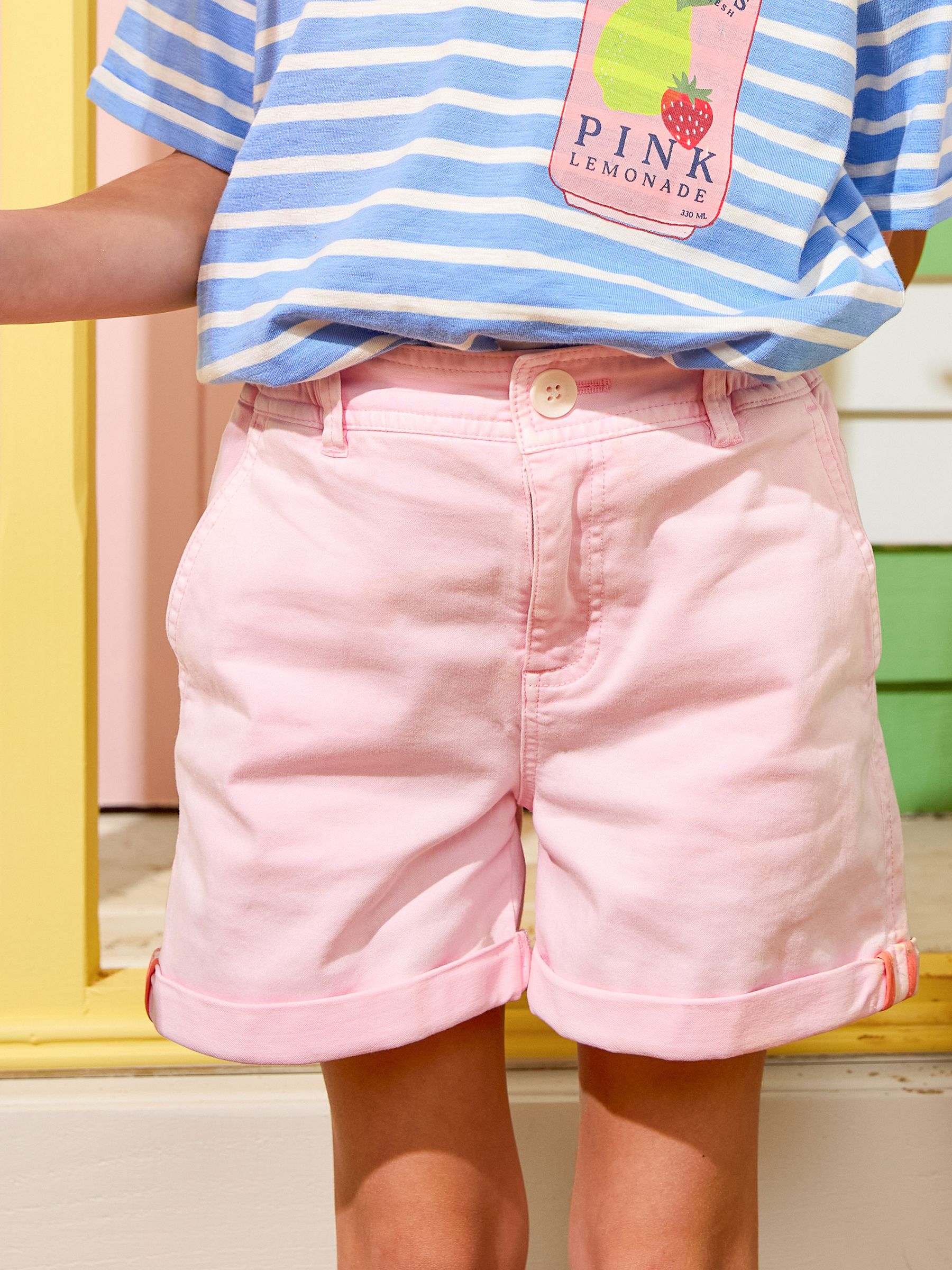 Girls' Shoreham Pink Chino Shorts - Image 4 of 10