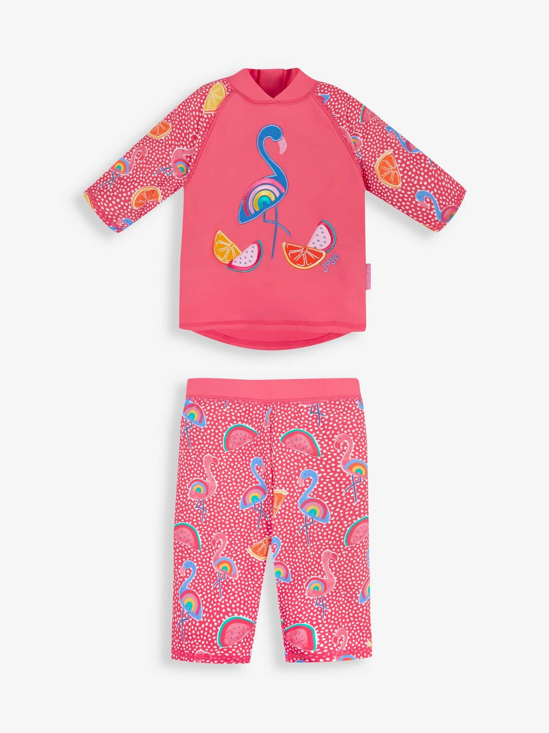 Pink Flamingo UPF 50 2-Piece Sun Protection Suit - Image 4 of 6