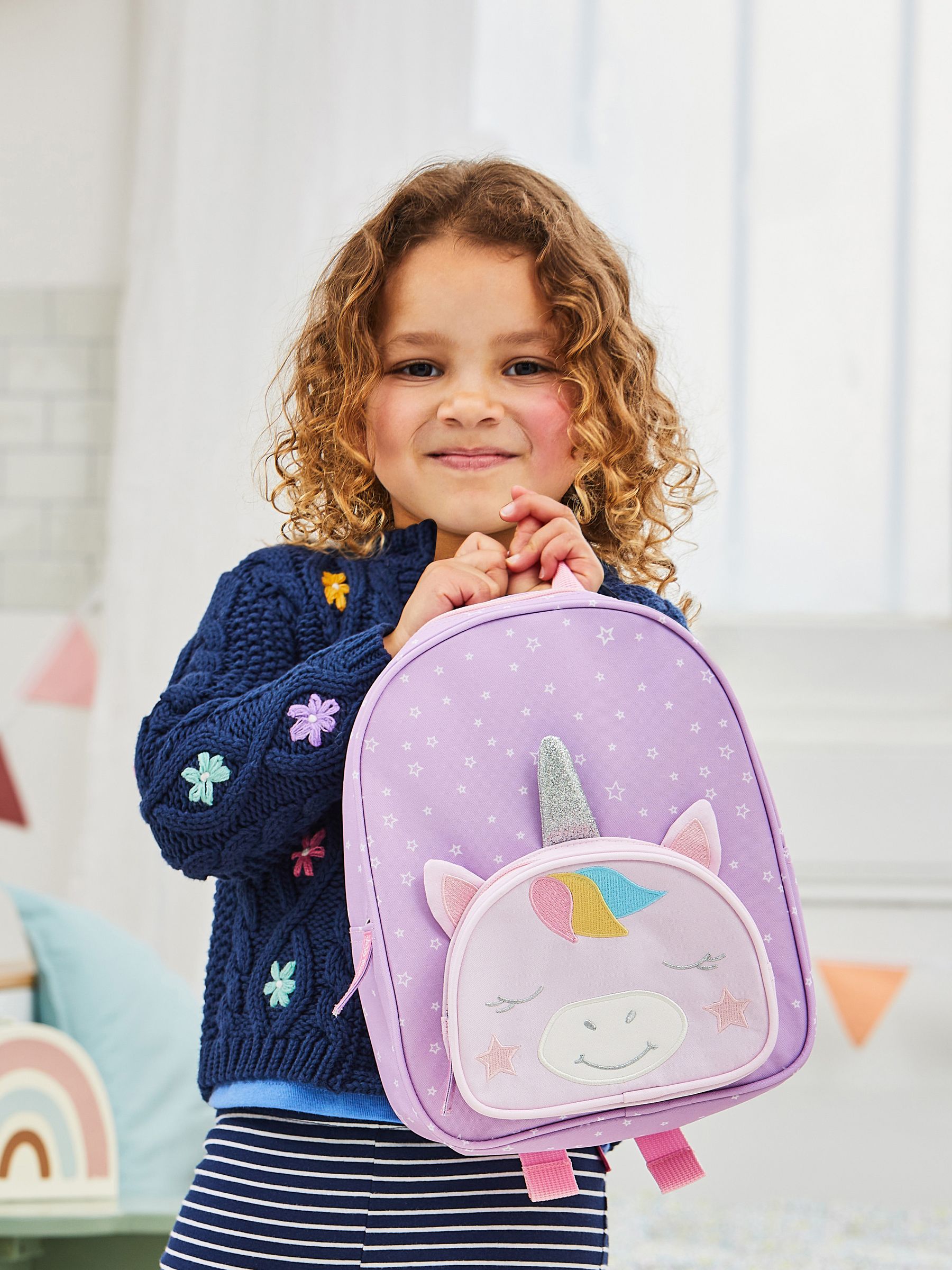 Purple Unicorn Character Backpack - Image 5 of 8