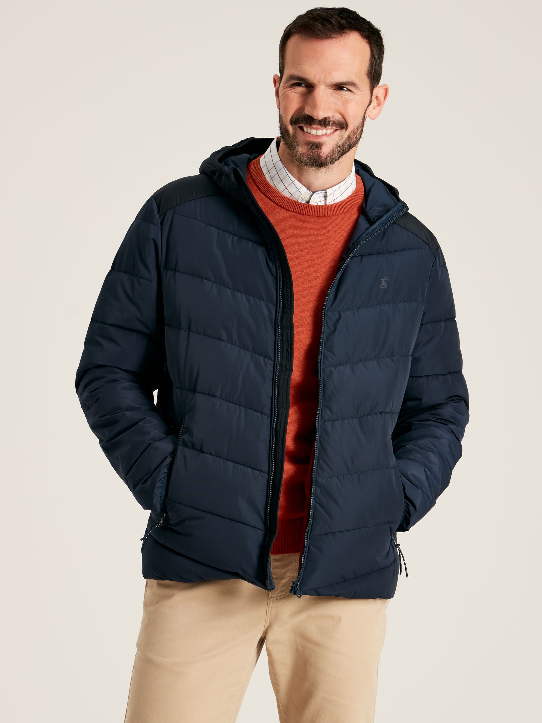 Pearson Navy Padded Shower Resistant Coat - Image 1 of 6