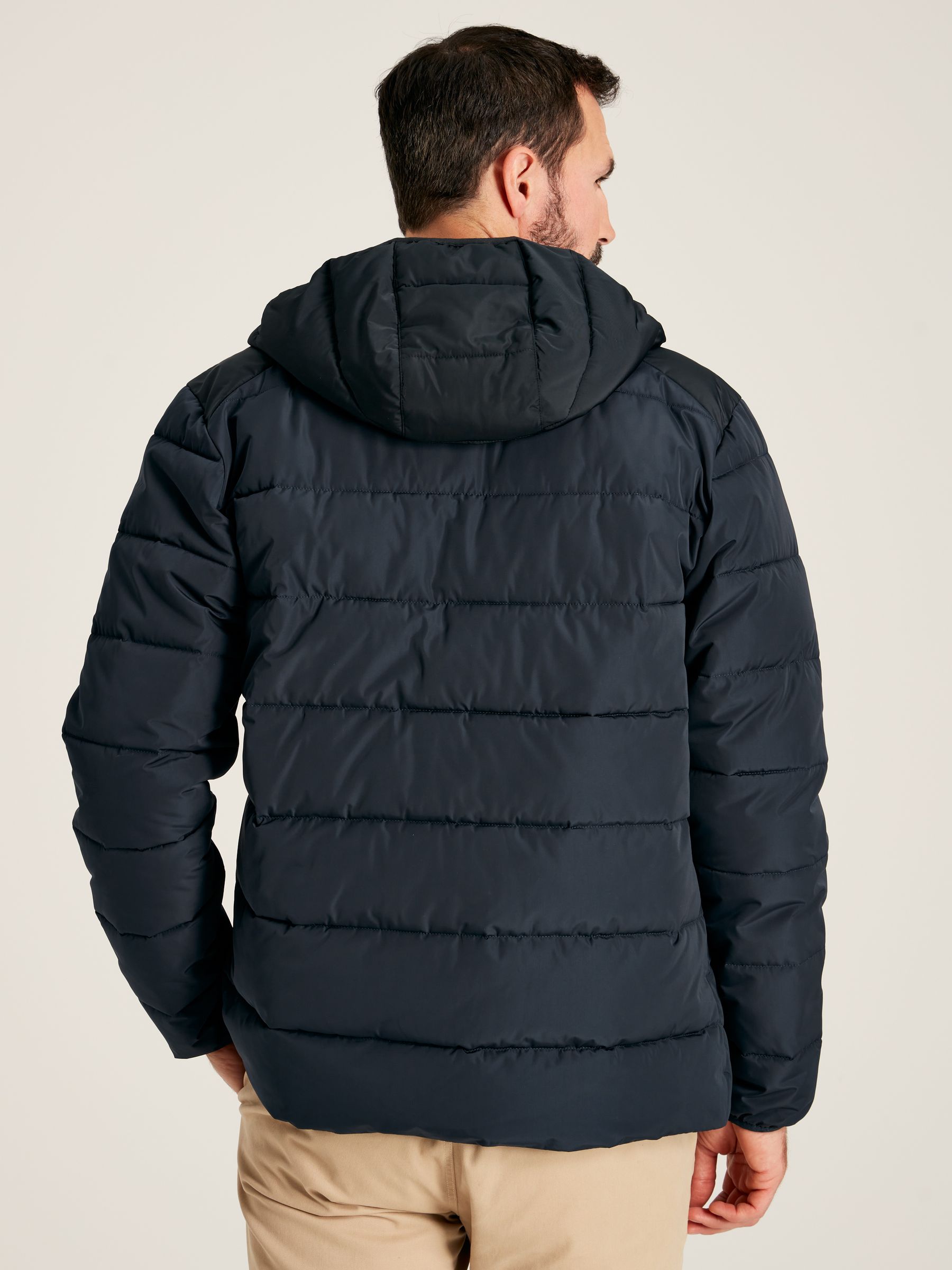 Pearson Navy Padded Shower Resistant Coat - Image 2 of 6