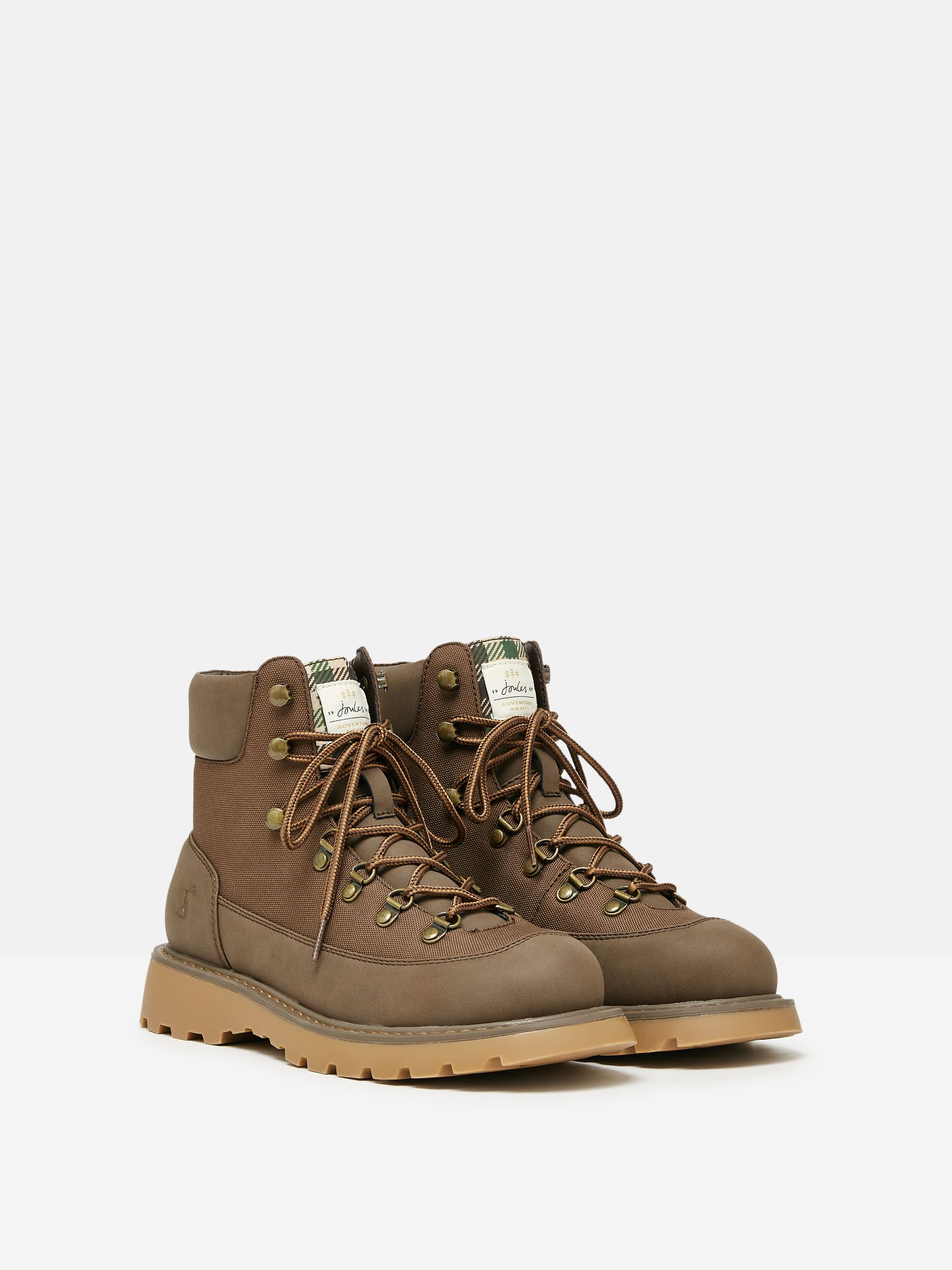 Kendall Chocolate Brown Lace-Up Boots - Image 2 of 7
