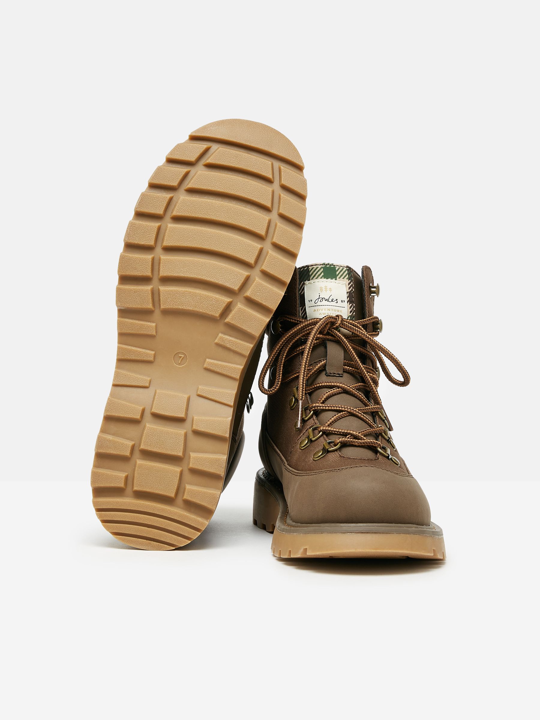 Kendall Chocolate Brown Lace-Up Boots - Image 7 of 7