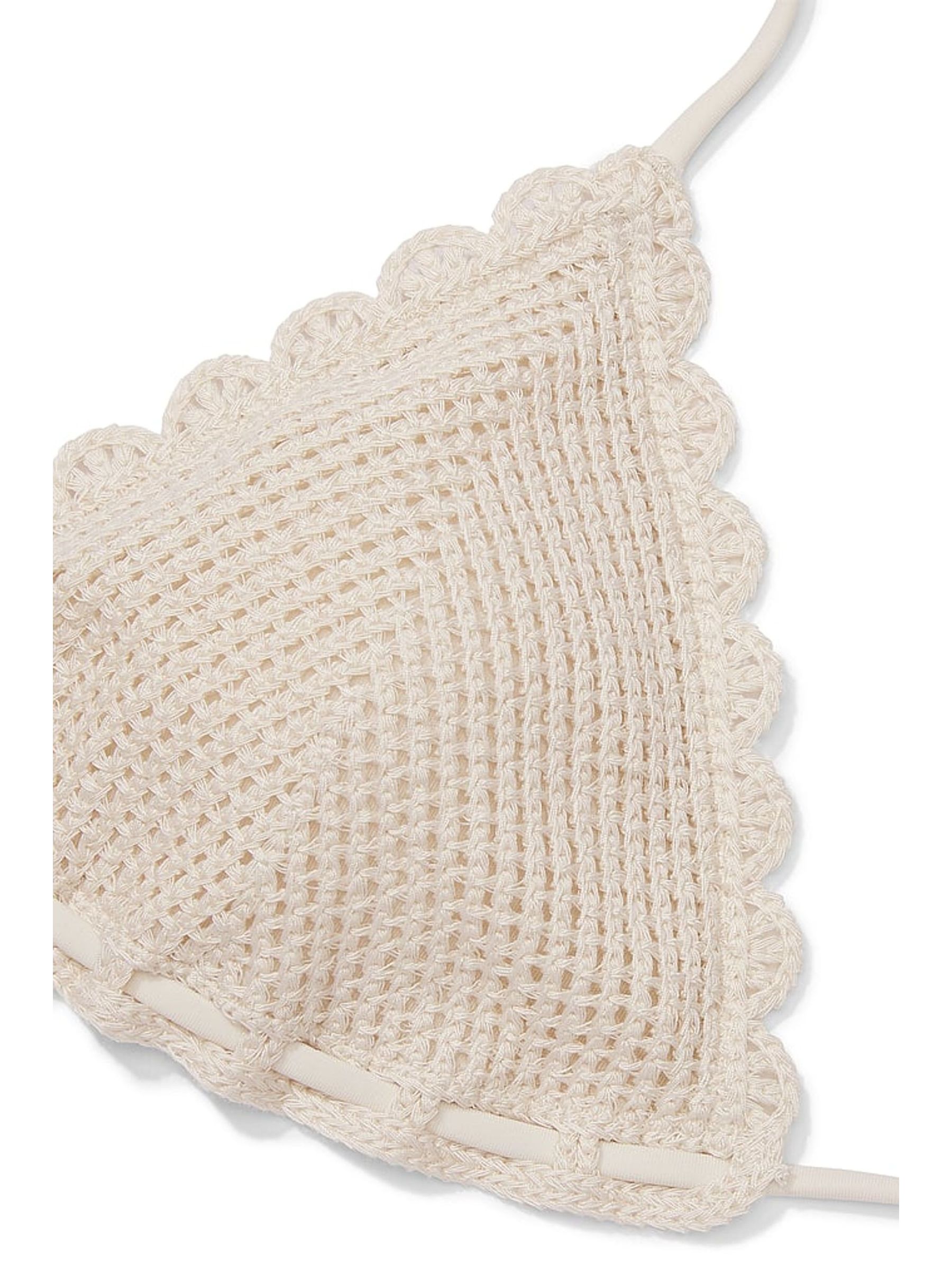 Linen Nude Crochet Swimsuit - Image 4 of 4