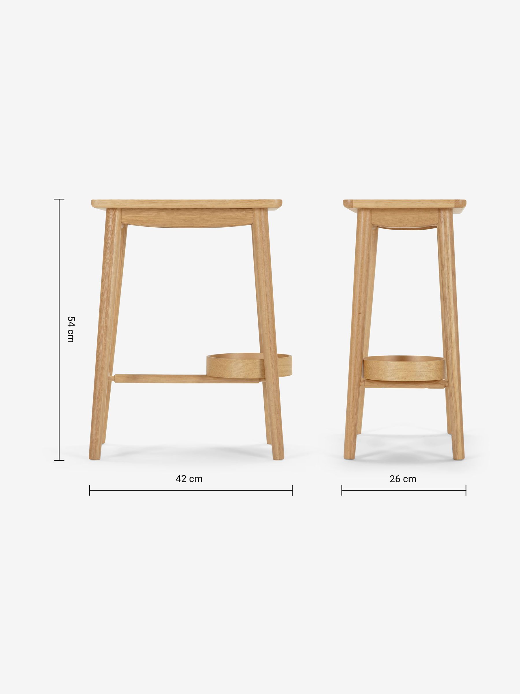 Penn Bedside Table in Oak - Image 4 of 4