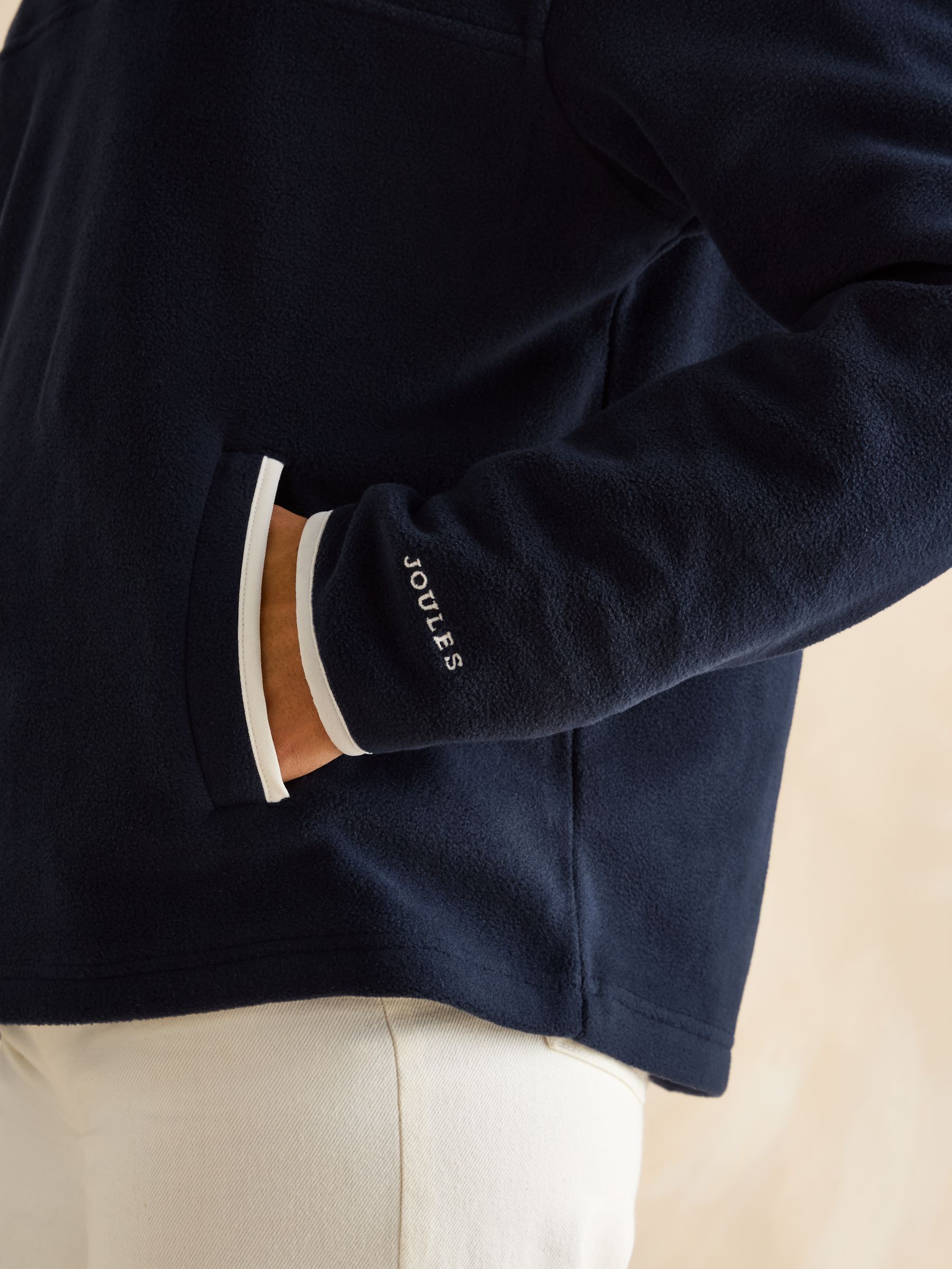 Lulworth Navy Blue Funnel Neck Fleece - Image 5 of 6