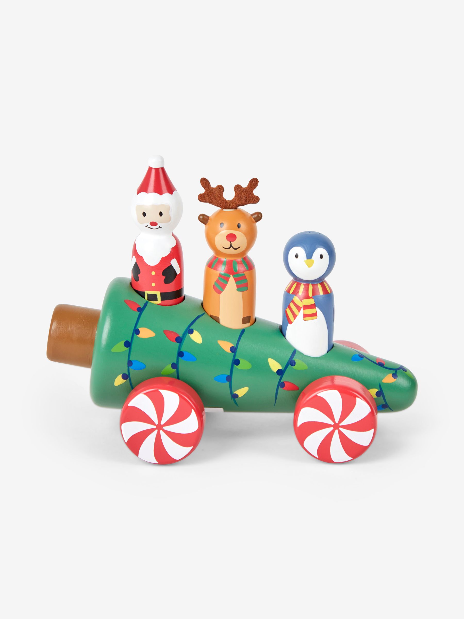 Wooden Christmas Tree Car Push-Along - Image 3 of 4