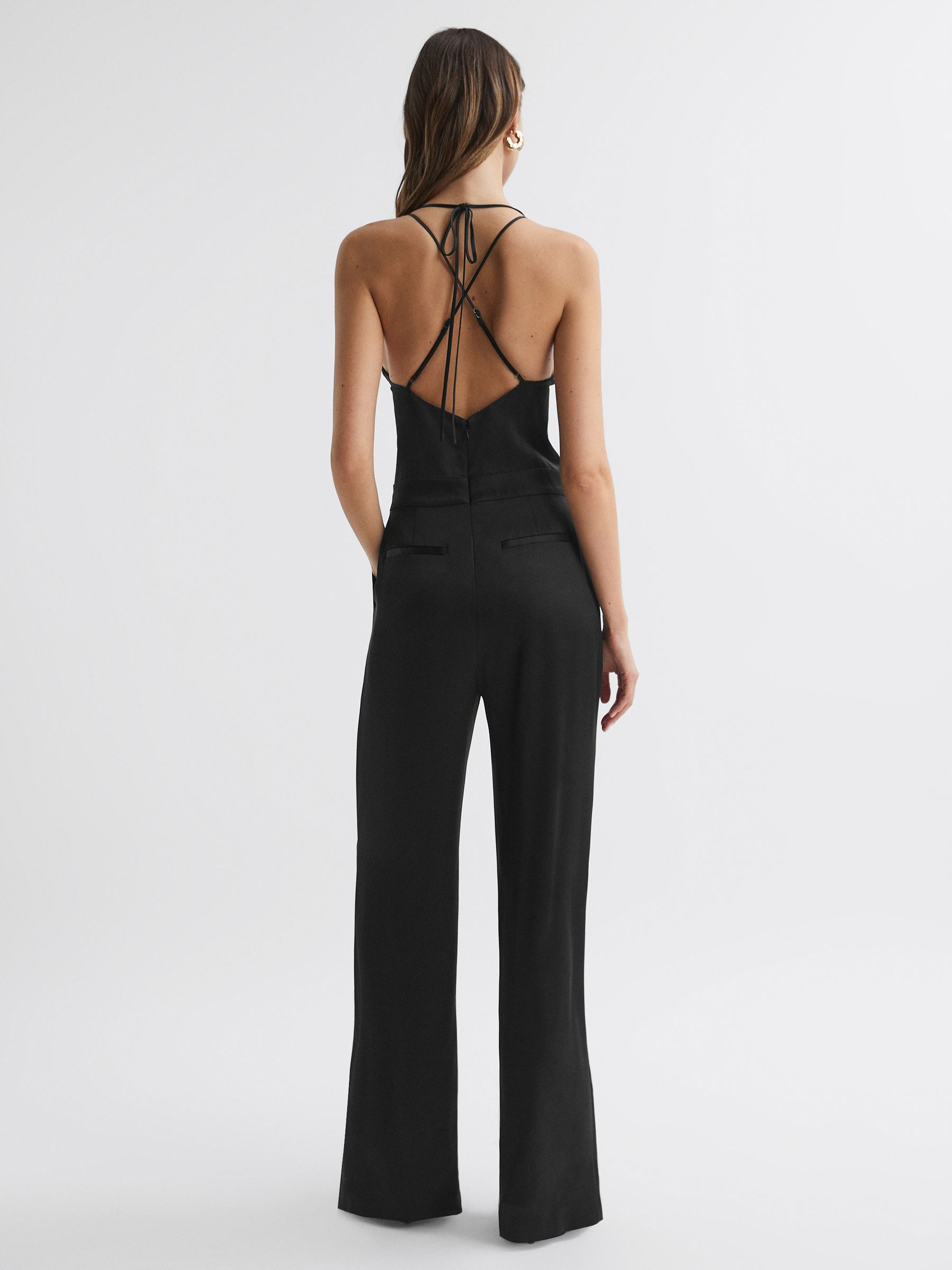 Cowl Neck Jumpsuit in Black - Image 4 of 4
