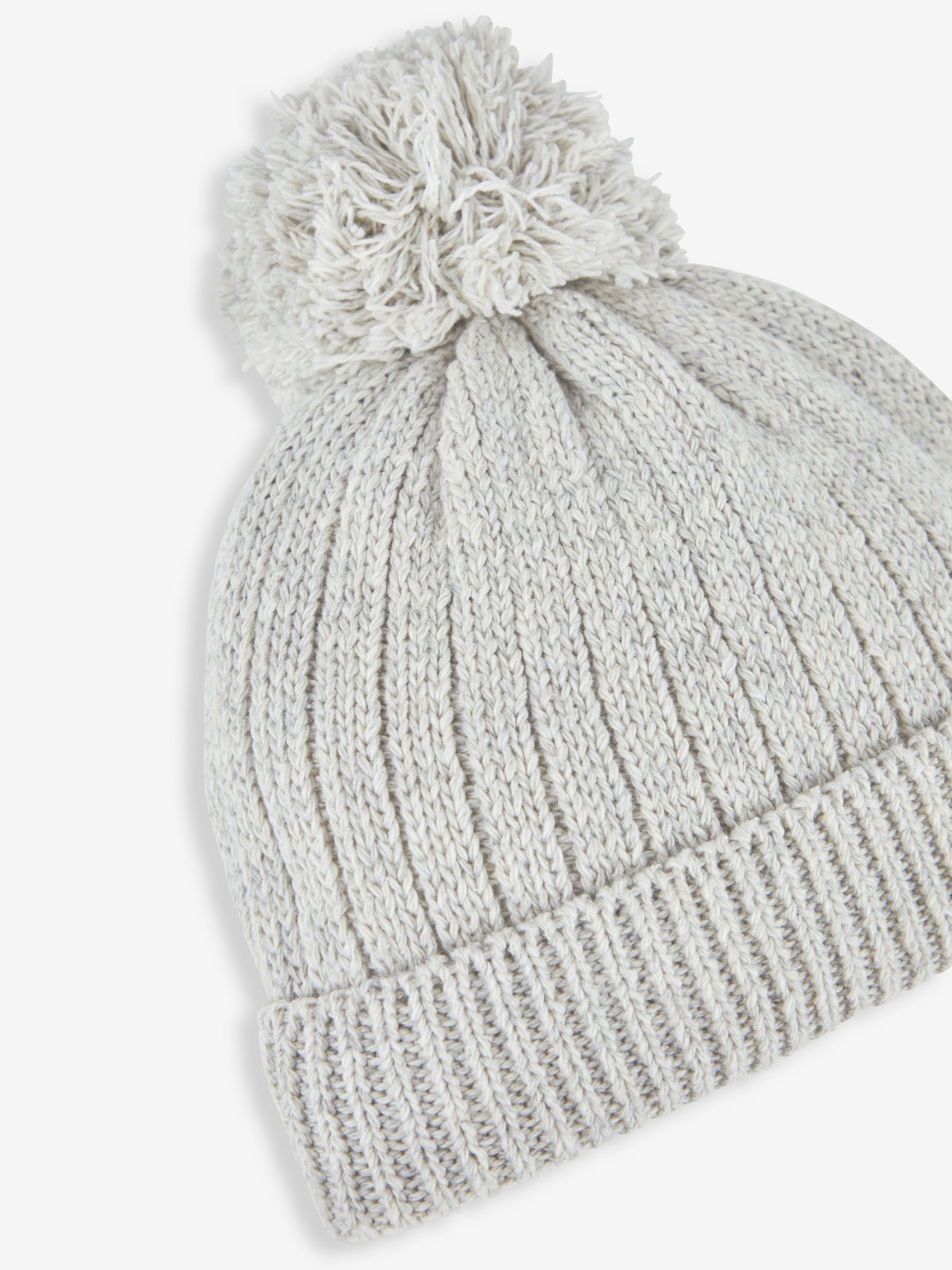 Grey Cosy Rib Hat - Image 2 of 3