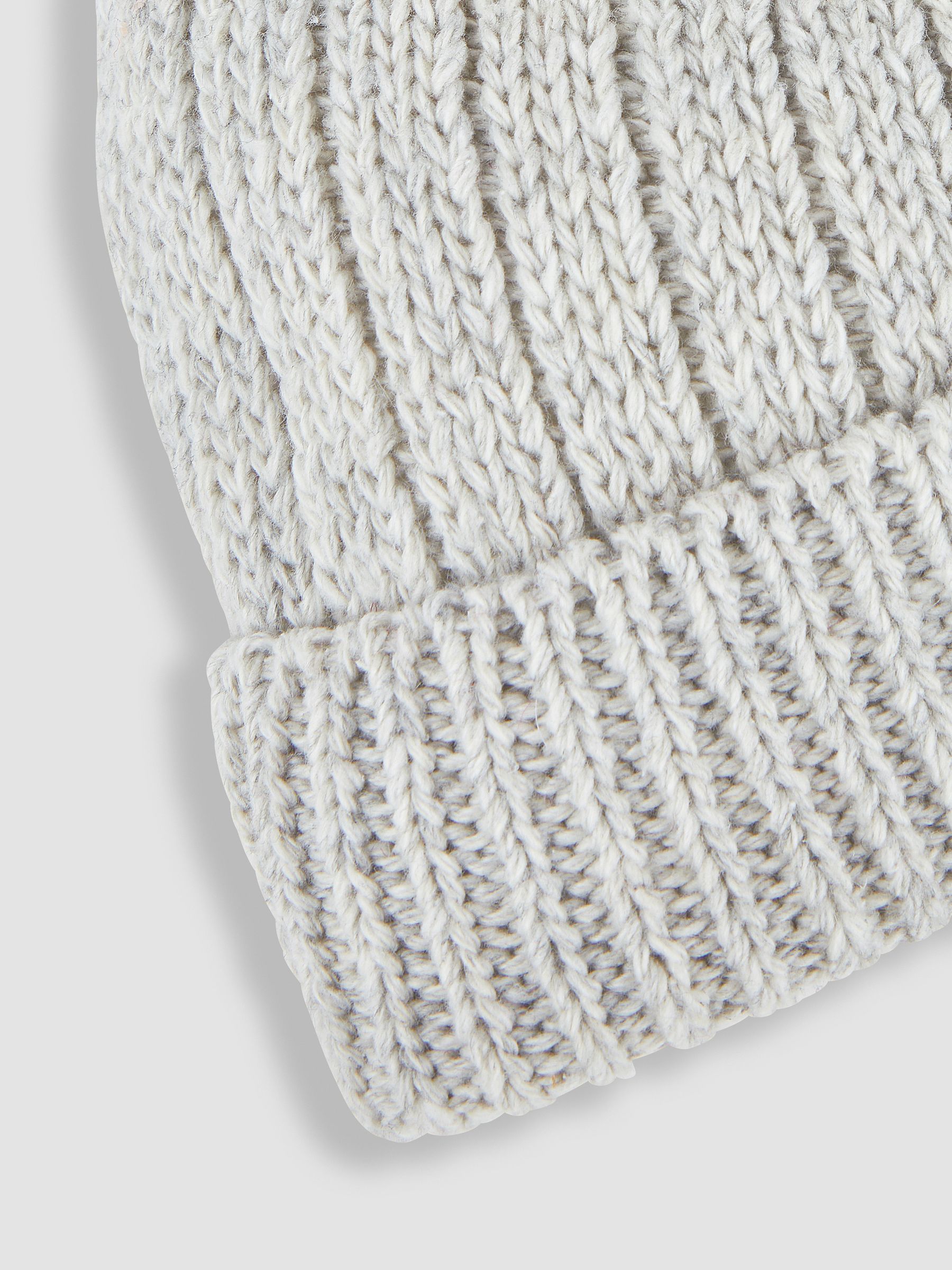 Grey Cosy Rib Hat - Image 3 of 3