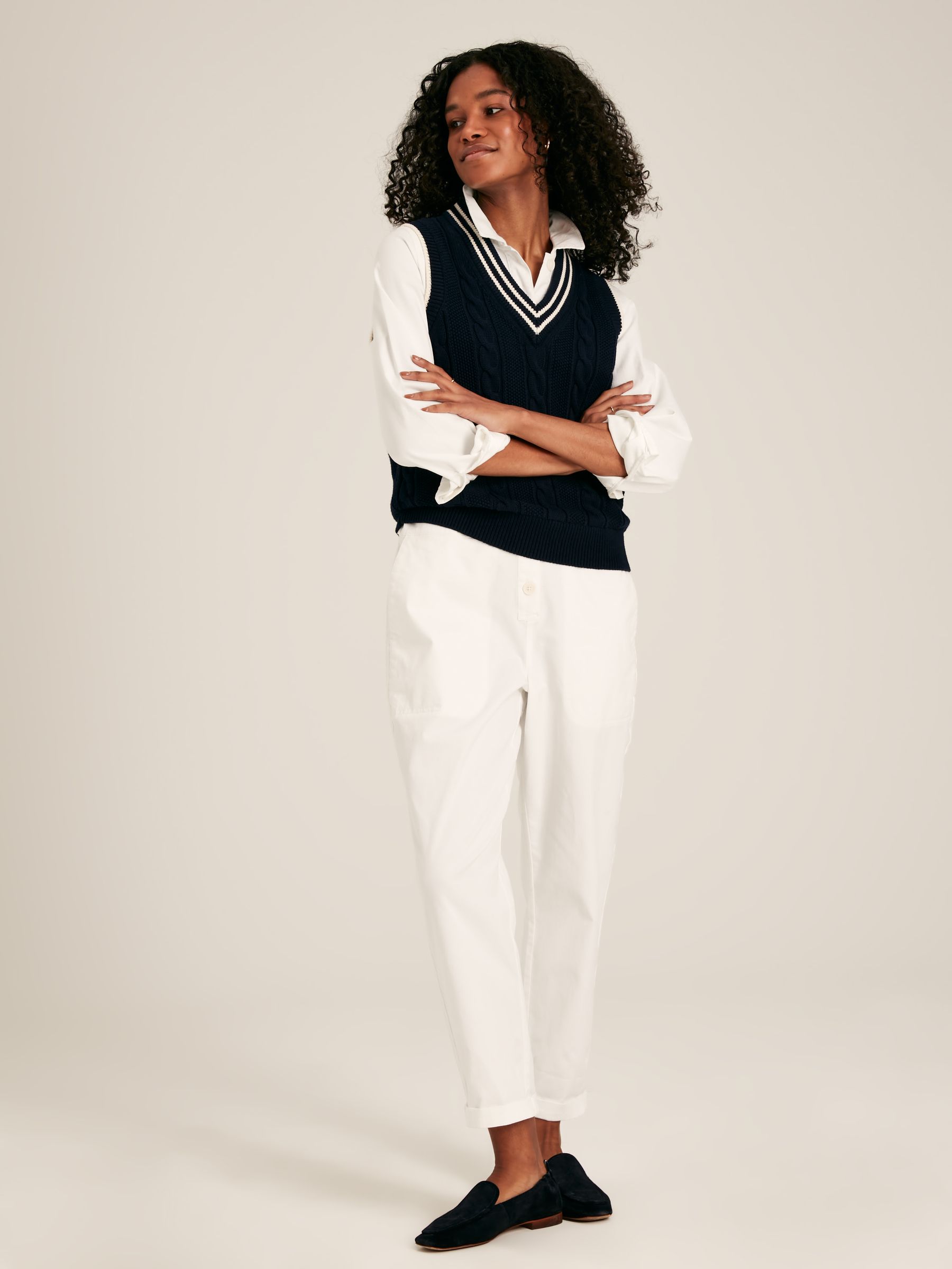 White Long Sleeve Cotton Boiler Suit - Image 3 of 6