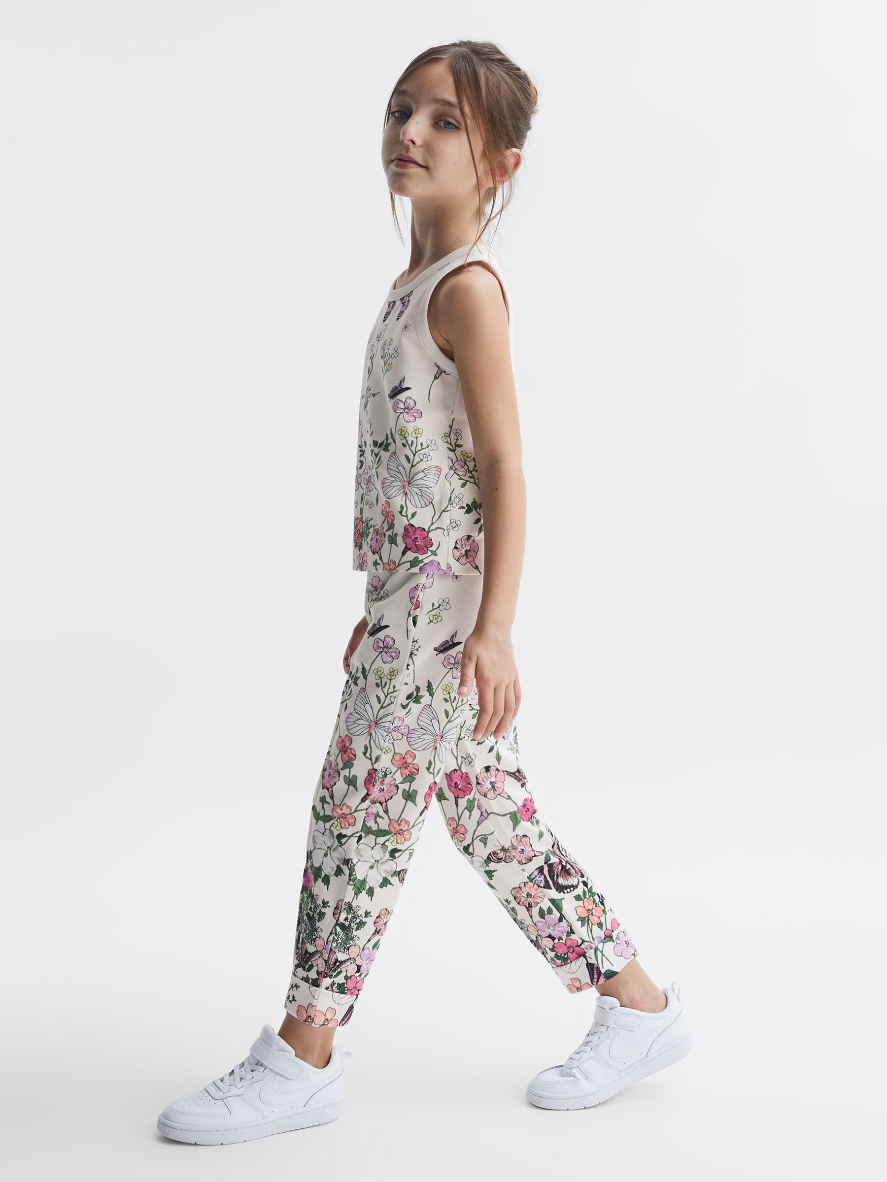 Junior Floral Print Vest in Pink Print - Image 3 of 7