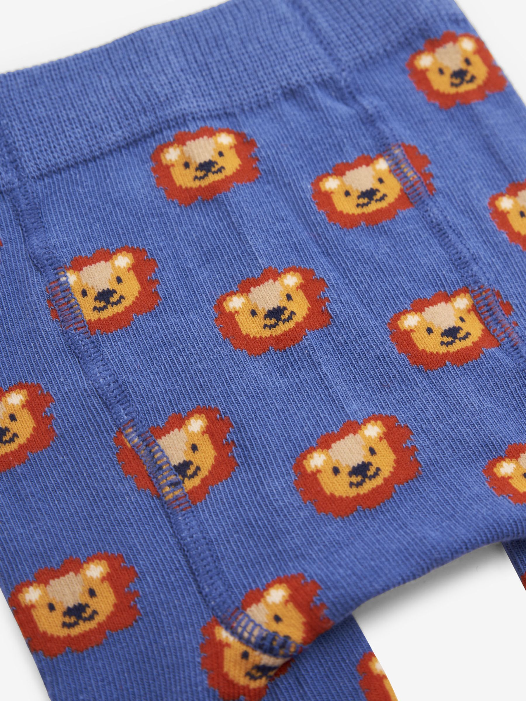 Lion Heads Baby Leggings in Denim Lion Heads - Image 2 of 2