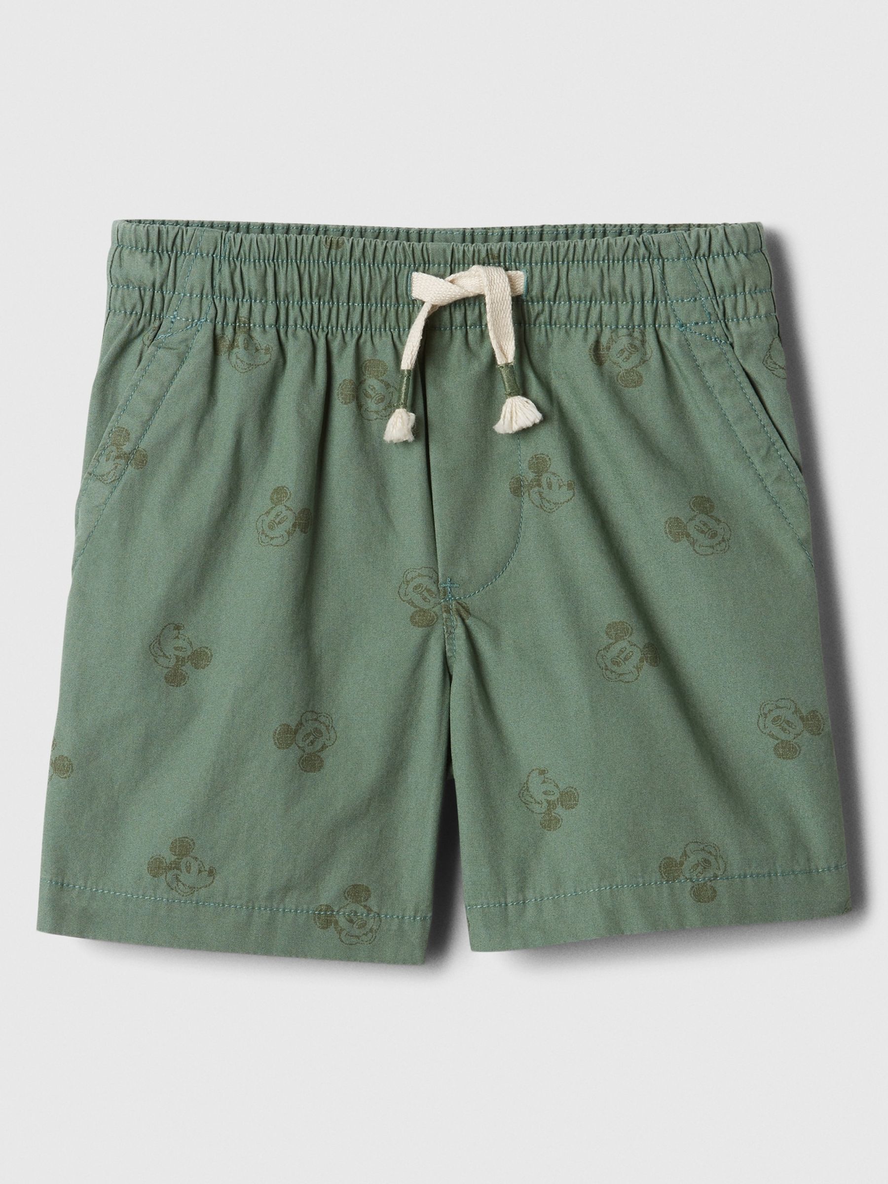 Green Disney Mickey Cotton Easy Baby Pull On Short (Newborn-5yrs) - Image 1 of 1