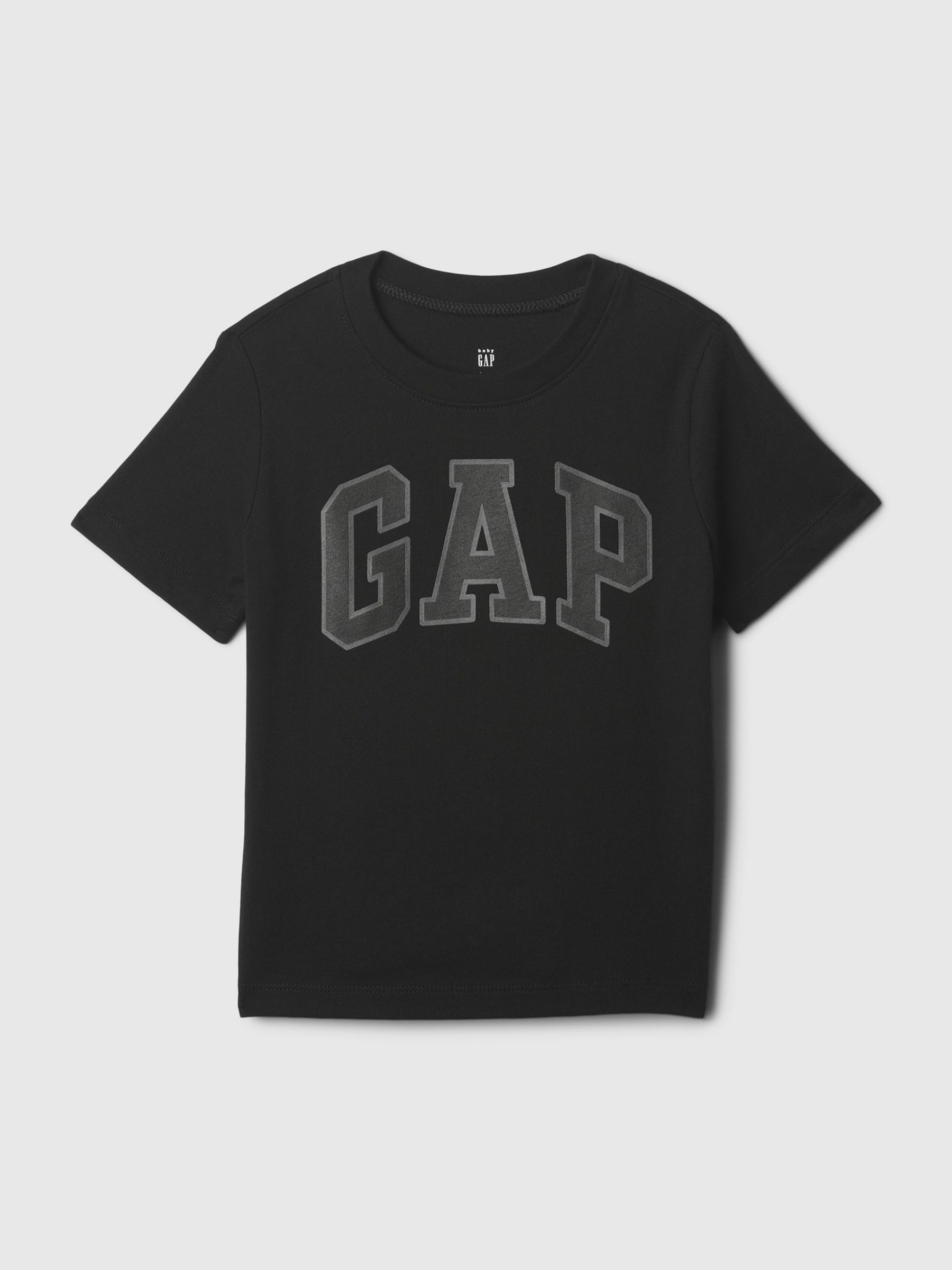 Black Cotton Logo Short Sleeve Crew Neck Baby T-Shirt - Image 1 of 1