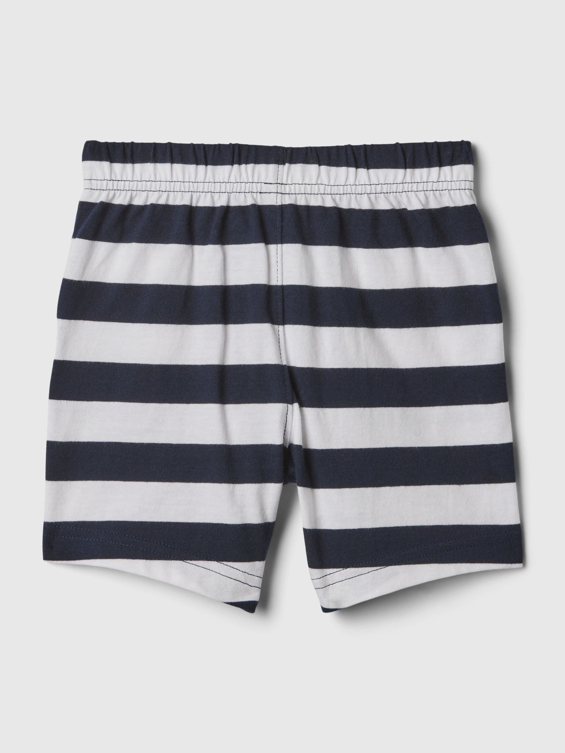 Navy Blue/White Pull On Shorts (Newborn-5yrs) - Image 2 of 2