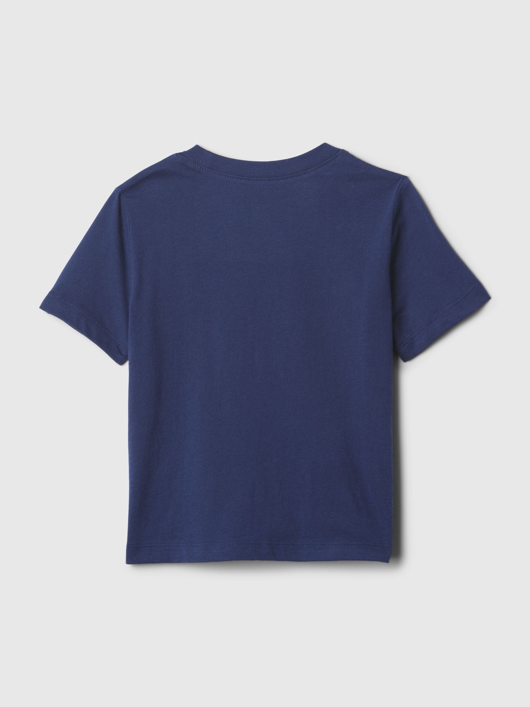 Navy Blue London Crew Neck Logo Short Sleeve T-Shirt (Newborn-5yrs) - Image 2 of 2