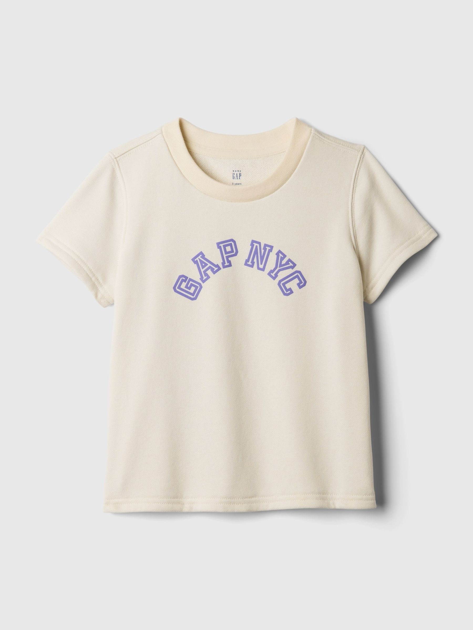 Cream Graphic NYC Arch Logo Short Sleeve T-Shirt (Newborn-5yrs) - Image 1 of 1