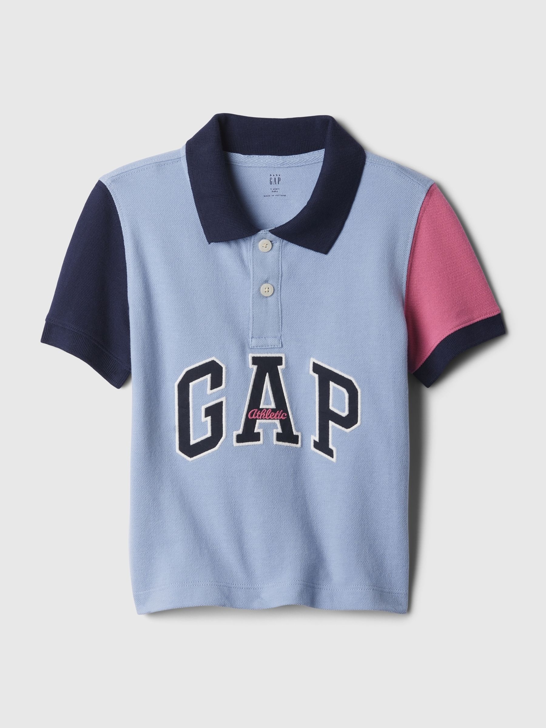 Blue Logo Arch Colorblock Polo Shirt (6mths-5yrs) - Image 1 of 2