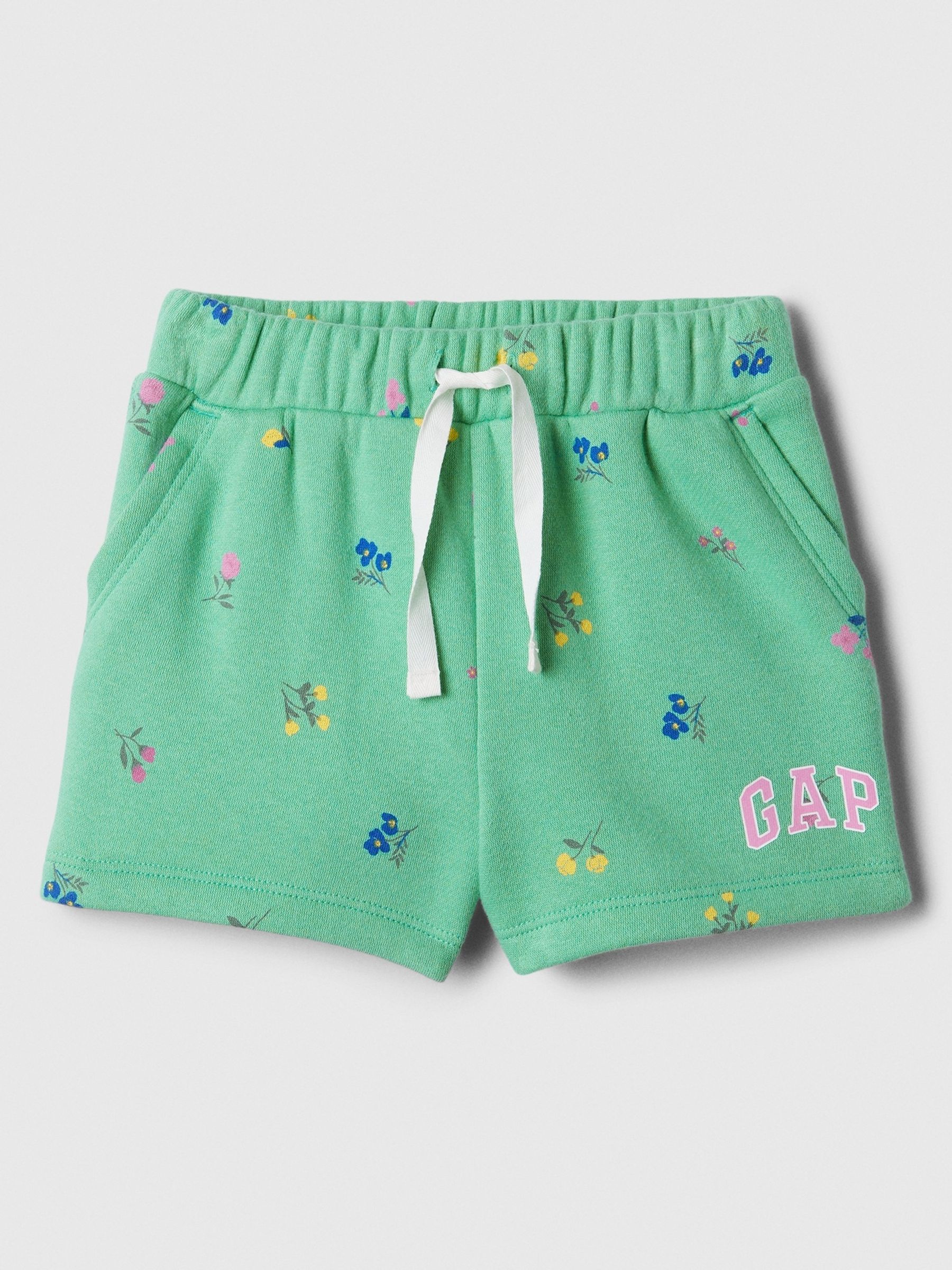 Green Logo Graphic Pull On Baby Shorts (Newborn-5yrs) - Image 1 of 1