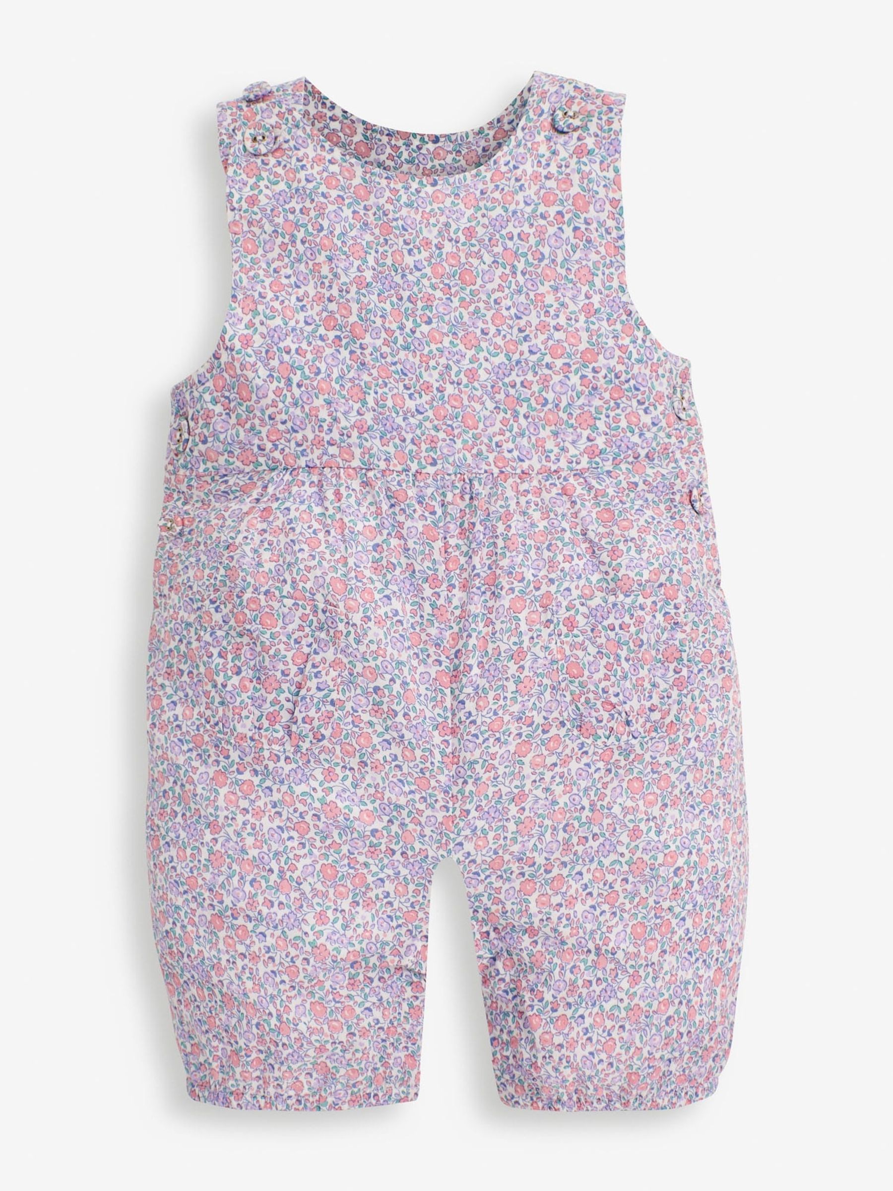 Pink Pastel Ditsy Floral Floral Dungarees - Image 1 of 3