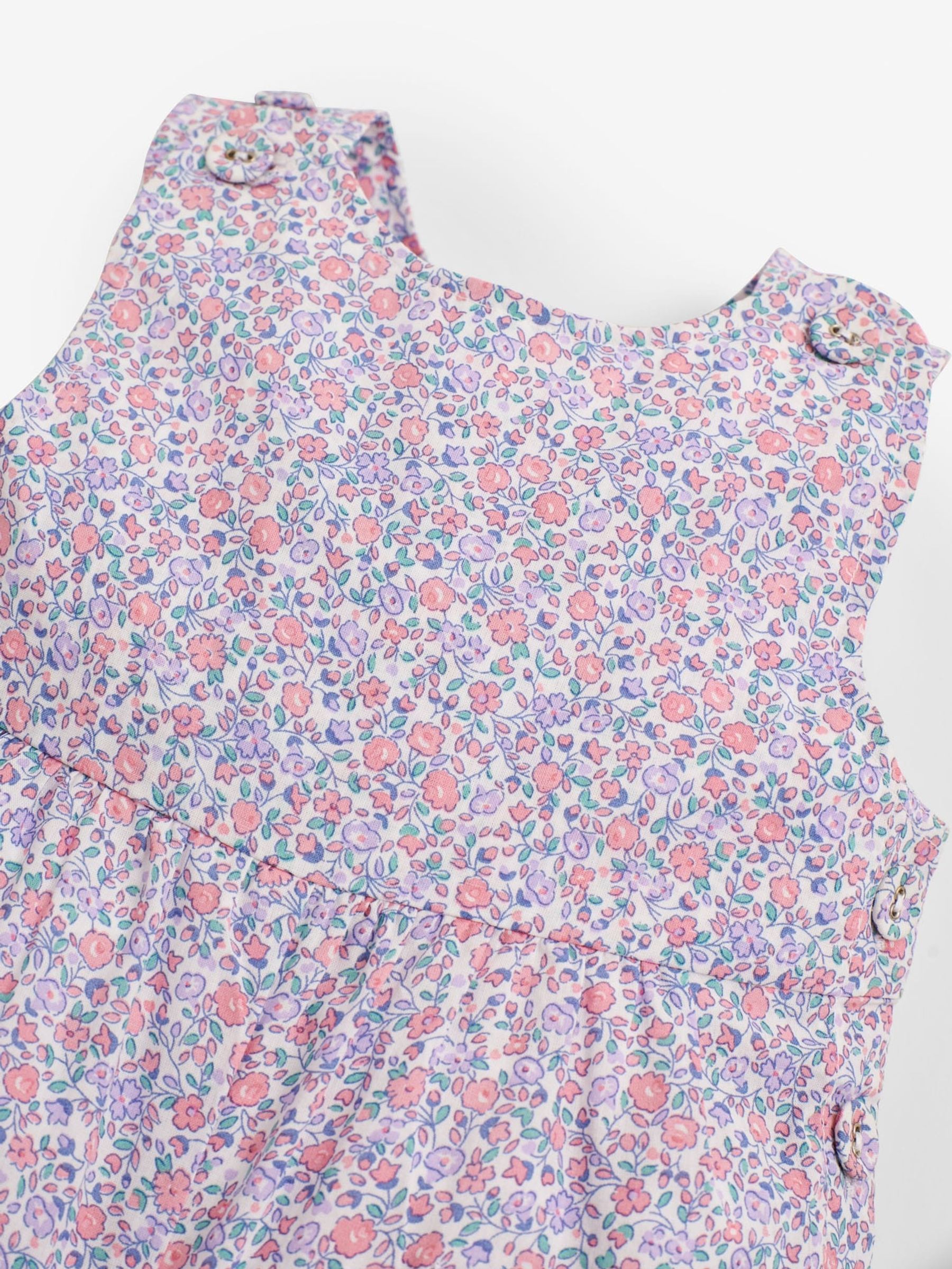 Pink Pastel Ditsy Floral Floral Dungarees - Image 3 of 3