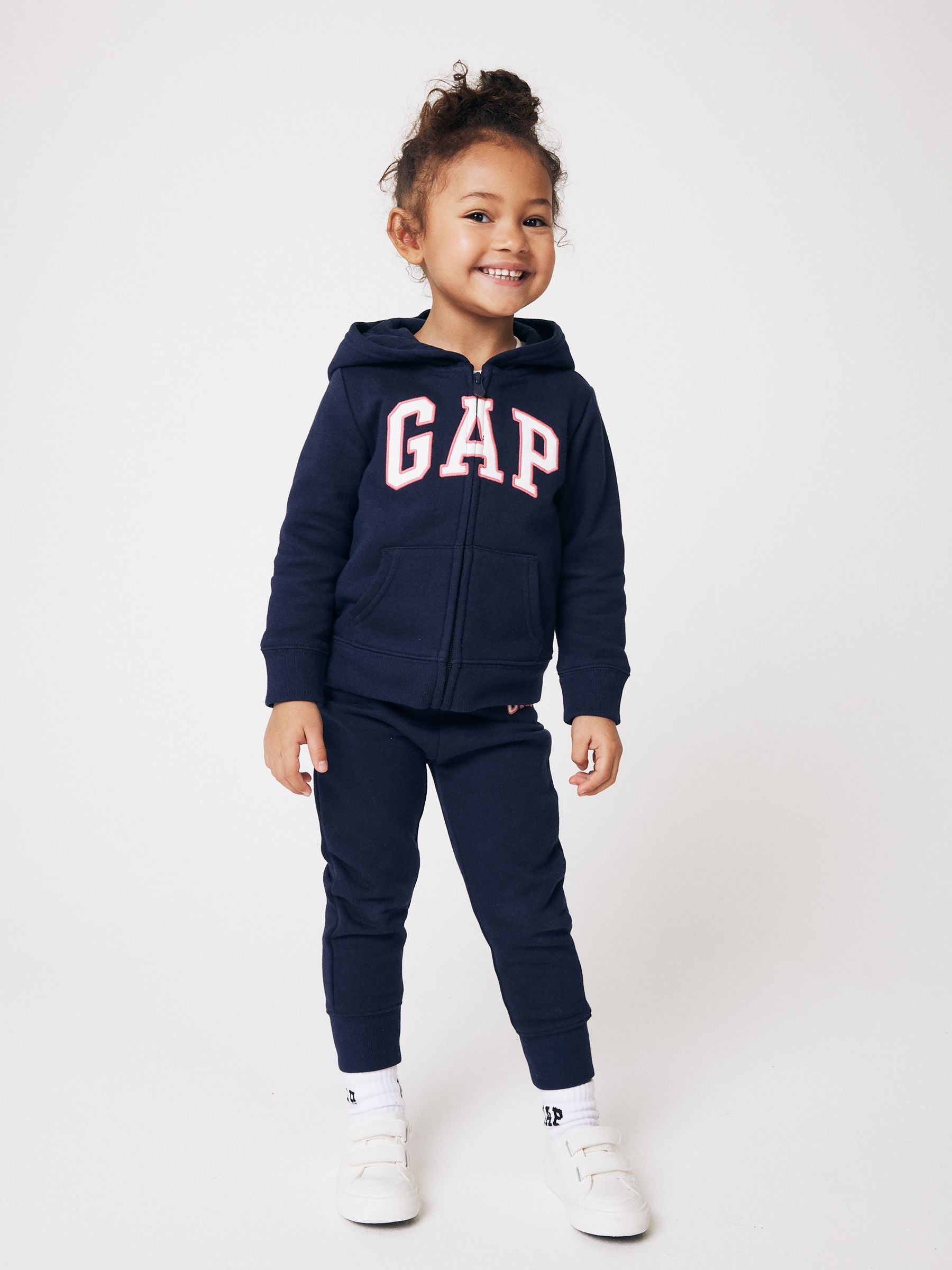 Navy Blue Logo Arch Baby Zip Through Hoodie (Newborn-5yrs) - Image 3 of 9