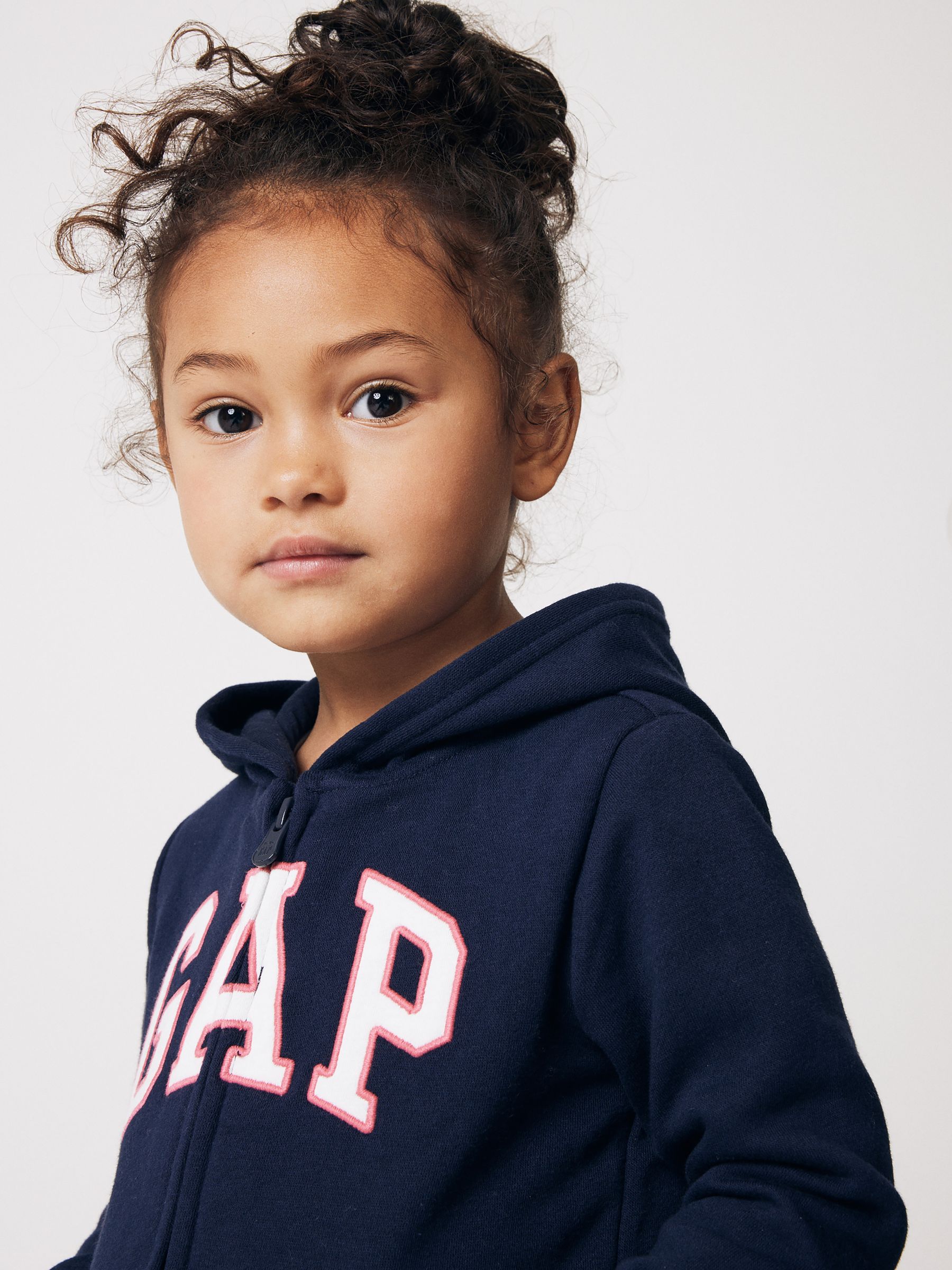Navy Blue Logo Arch Baby Zip Through Hoodie (Newborn-5yrs) - Image 5 of 9